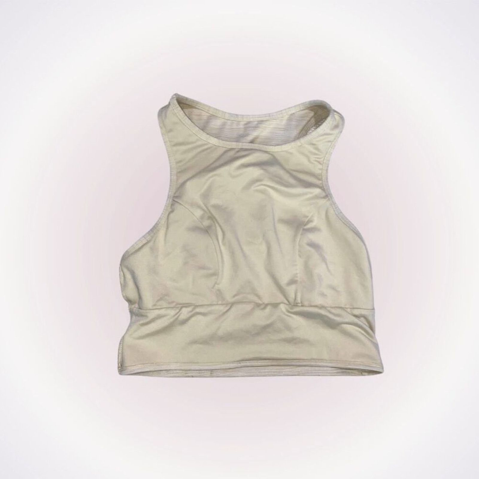 Other Adore Me Cream and Tan Neutral Sports Bra | Sz S Size ONE SIZE - 1 Thumbnail