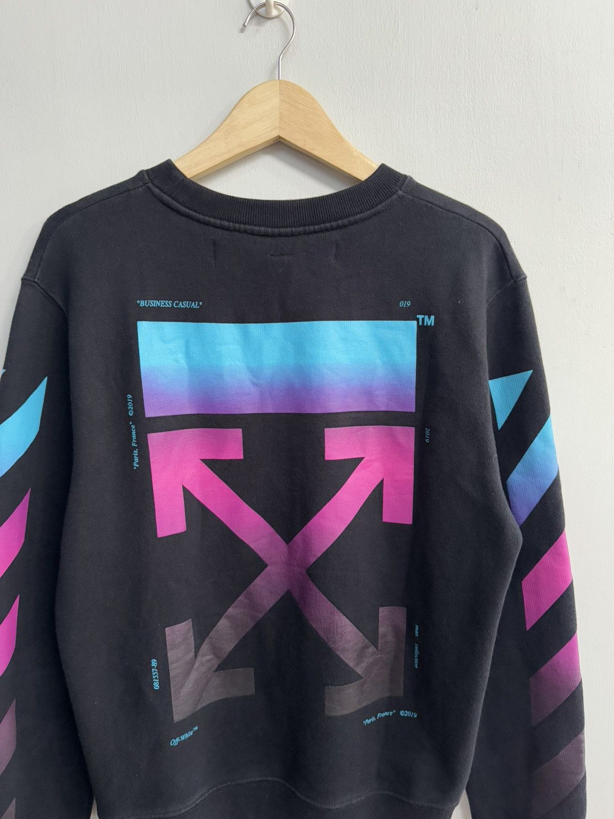 Off-White OFF WHITE MULTICOLOR GRADIENT ARROWS SWEATSHIRT Size US M / EU 48-50 / 2 - 2 Thumbnail