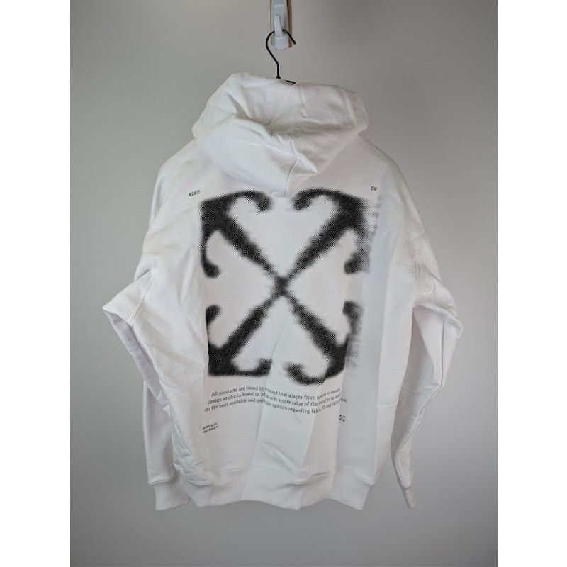 Off-White o1rshd1 Arrow Skate Hoodie in White / Black Size US M / EU 48-50 / 2 - 17 Thumbnail