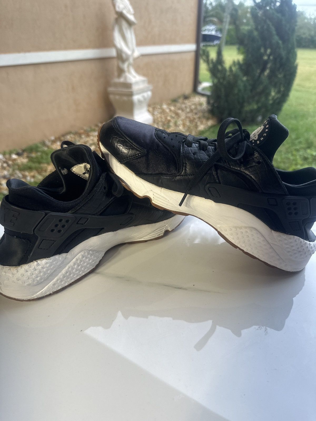 Nike Air Huarache Run Premium 'Black Snakeskin' Size US 11 / IT 41 - 6 Thumbnail