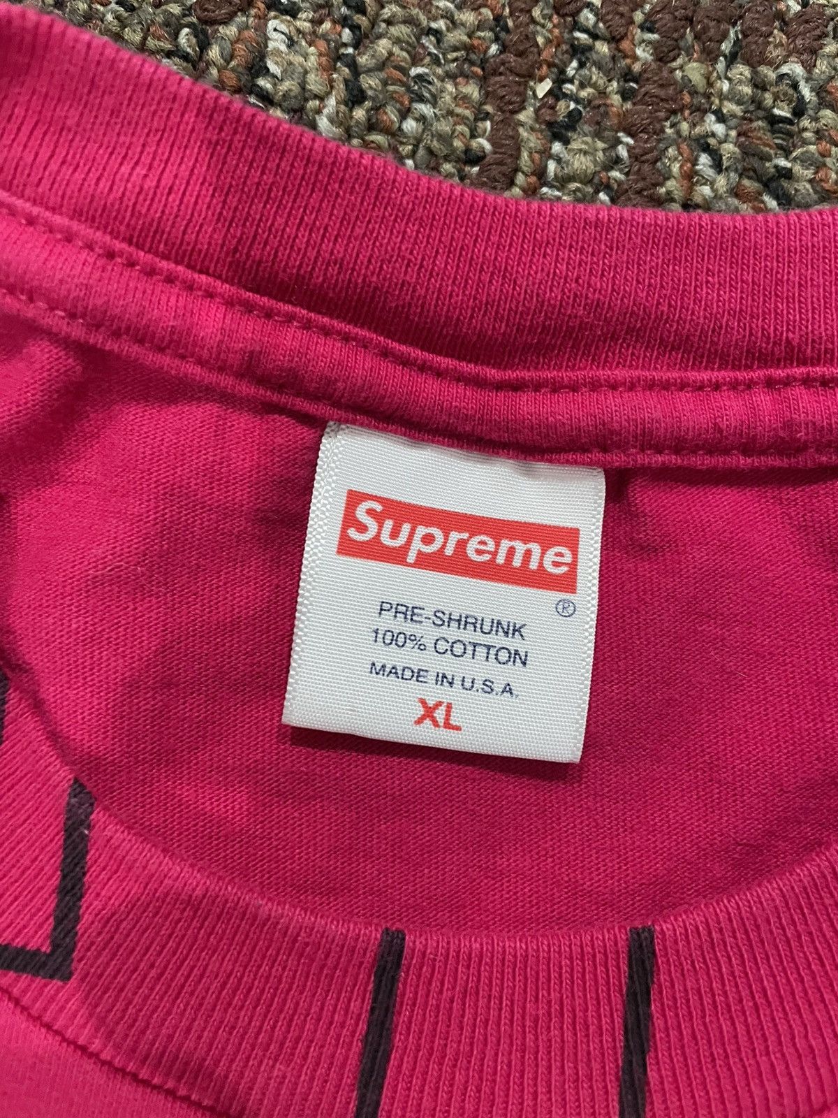 Supreme Supreme Upside Down Tee (X-Large) Size US XL / EU 56 / 4 - 3 Thumbnail