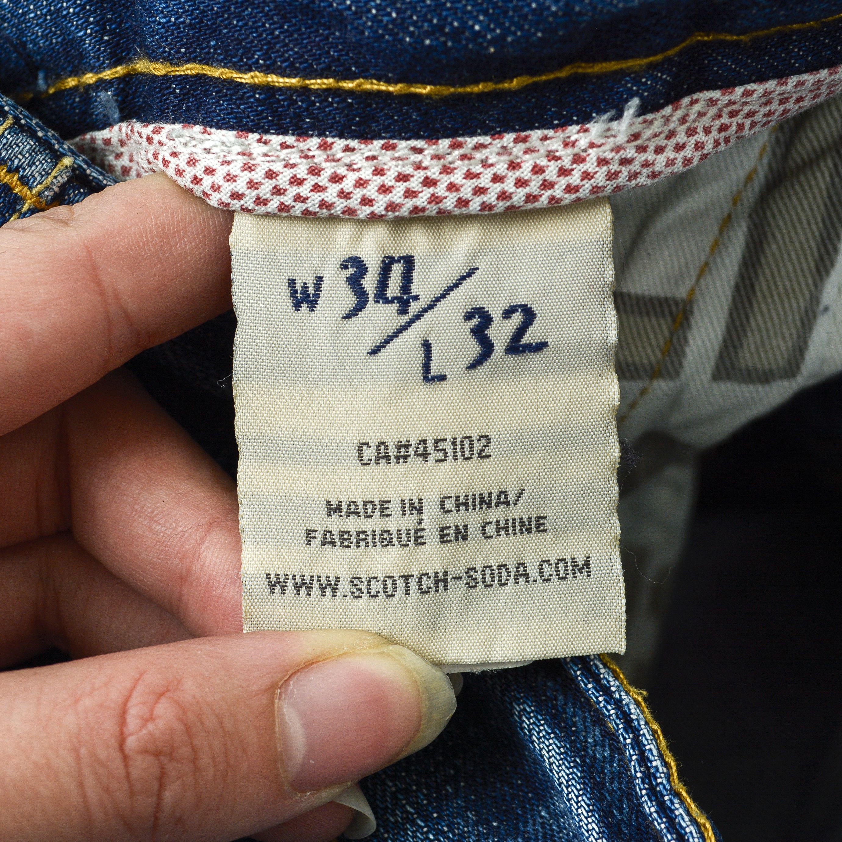 Scotch & Soda SCOTCH & SODA W34 L32 Regular Slim Fit Jeans Denim Pants Size US 34 / EU 50 - 6 Thumbnail