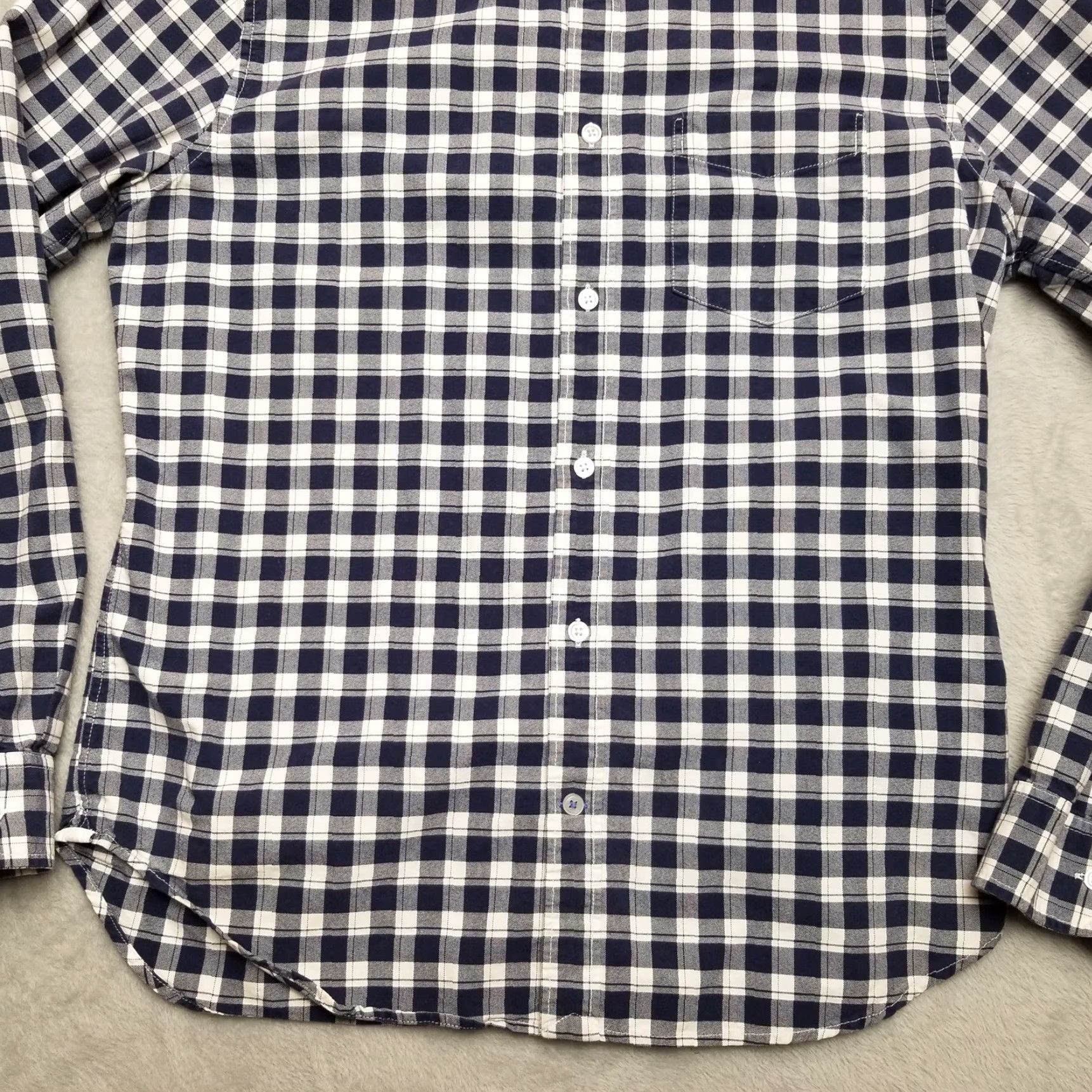 Gap Gap Shirt Mens M Blue Plaid The Modern Oxford Cotton Button Up Casual Size US M / EU 48-50 / 2 - 3 Thumbnail
