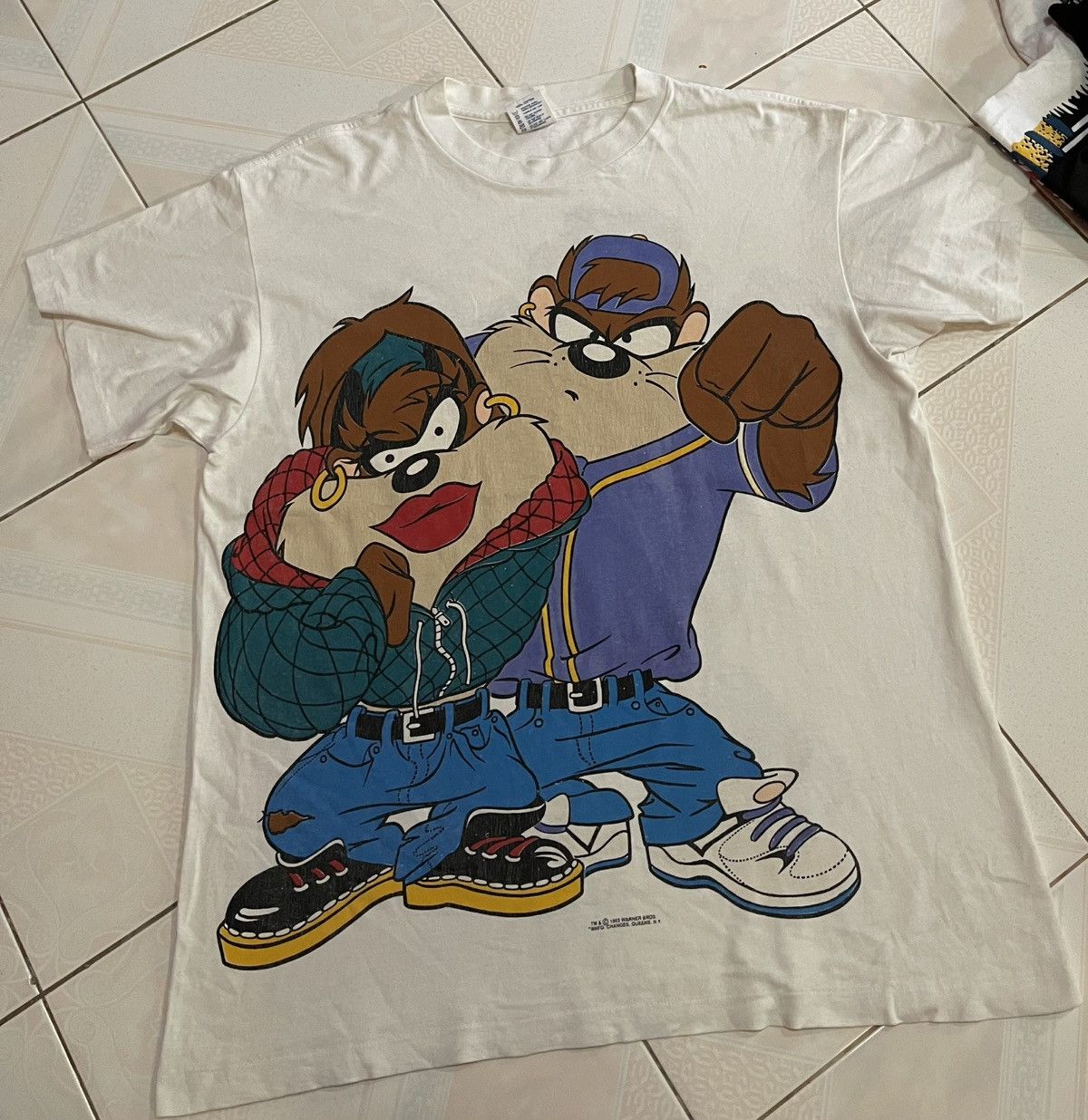Vintage Vintage 90s Looney Tunes Taz Tasmanian All Over Print🔥🔥🔥 Size US L / EU 52-54 / 3 - 11 Thumbnail