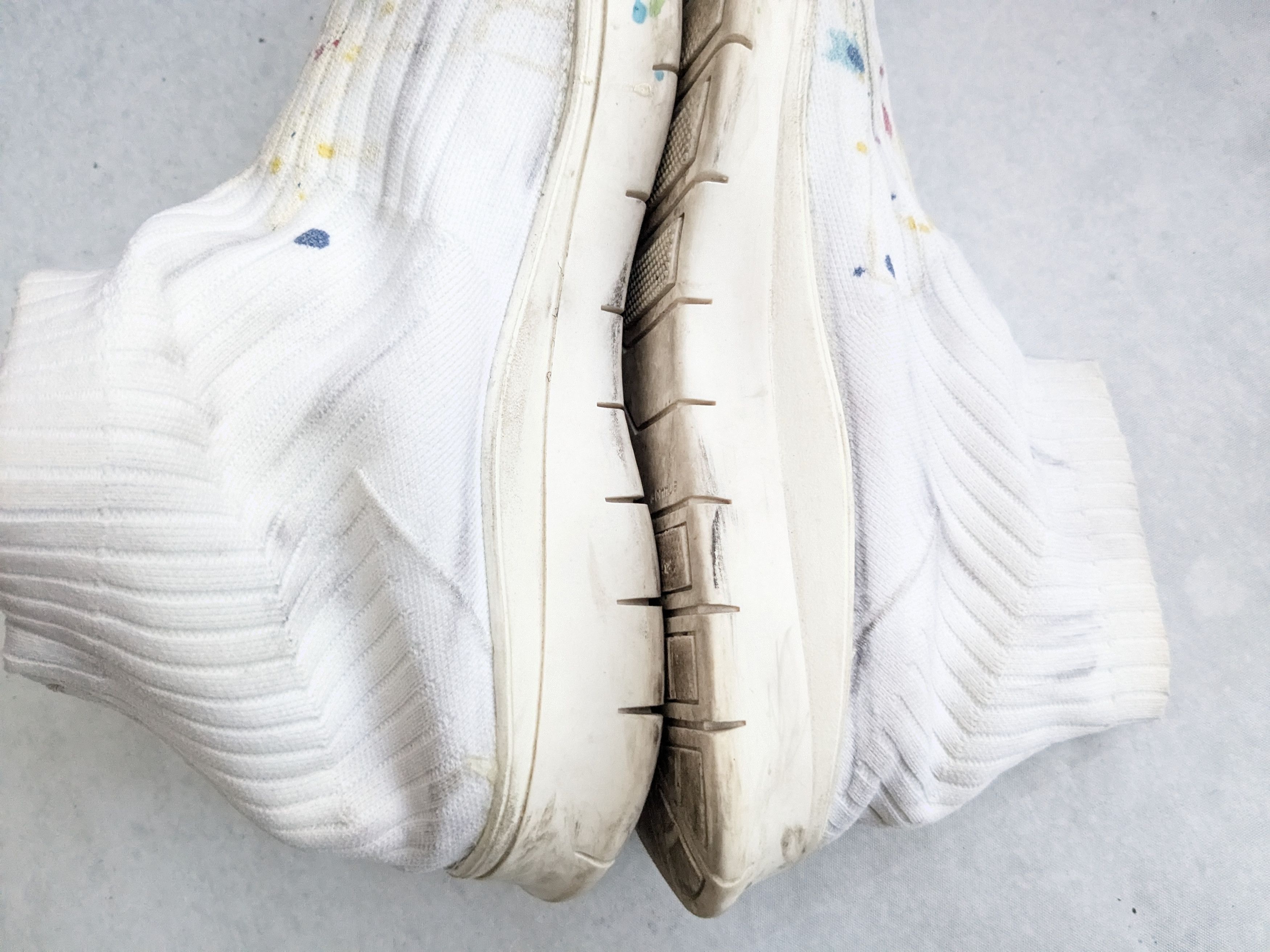 Maison Margiela Maison Margiela Sock Sneakers Paint Splatter 10 43 White Size US 10 / EU 43 - 10 Thumbnail