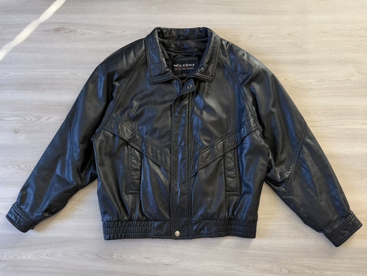Wilsons Leather Vintage Wilsons Leather Bomber Jacket Sz L. Size US L / EU 52-54 / 3 - 1 Thumbnail