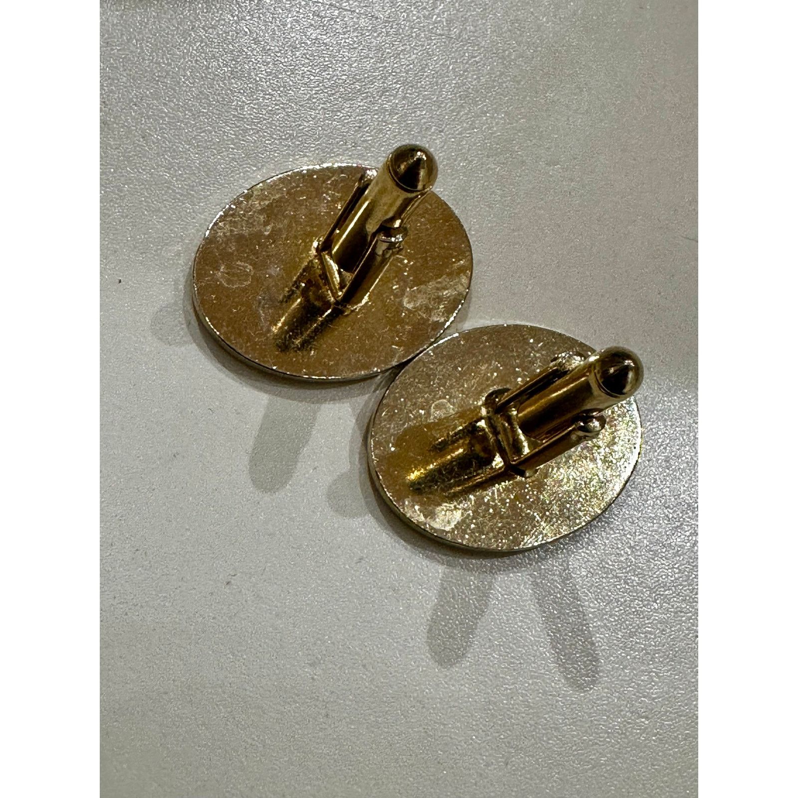 Vintage Vintage Mid Century Modern Egg Geometric Cuff Links Size ONE SIZE - 4 Thumbnail