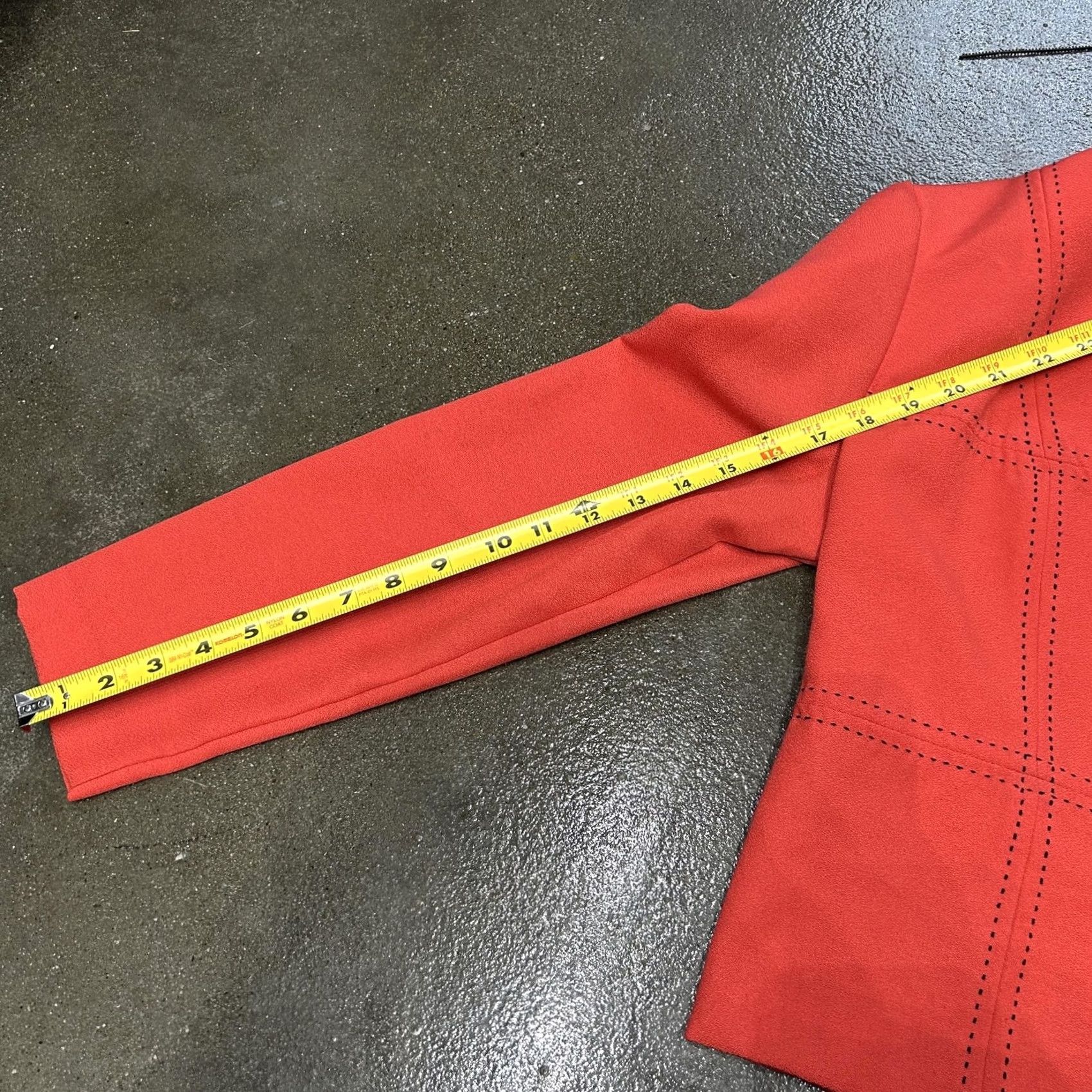 Vintage Sag Harbor Dress Jacket Womens 14 Red Navy Contrast Collar Cropped Button Front Plaid Short Coat Jacket Womens Size XL / US 12-14 / IT 48-50 - 7 Thumbnail