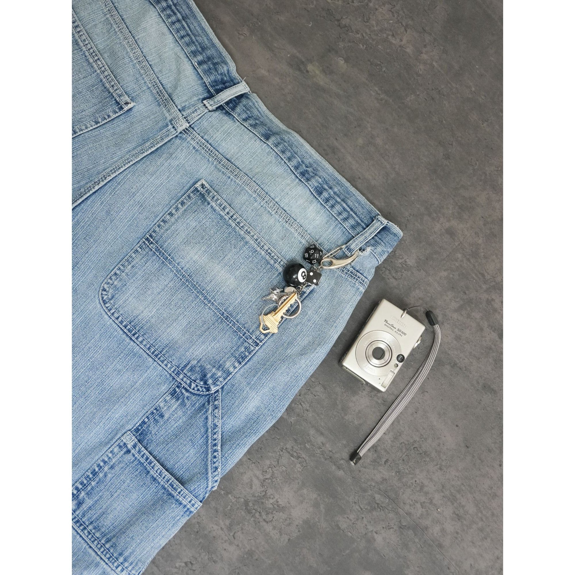 Other Y2K Urban Star Denim Light Wash Shorts Size 38" / US 16 / IT 52 - 3 Thumbnail