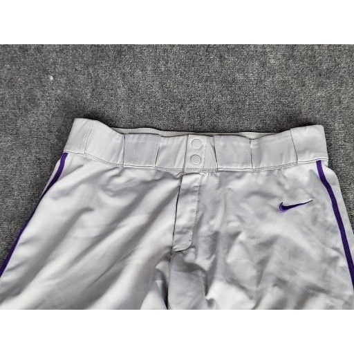 Nike Nike Baseball Performance Pants Men Snap Sz L Gray Purple Co Size US 38 / EU 54 - 2 Thumbnail