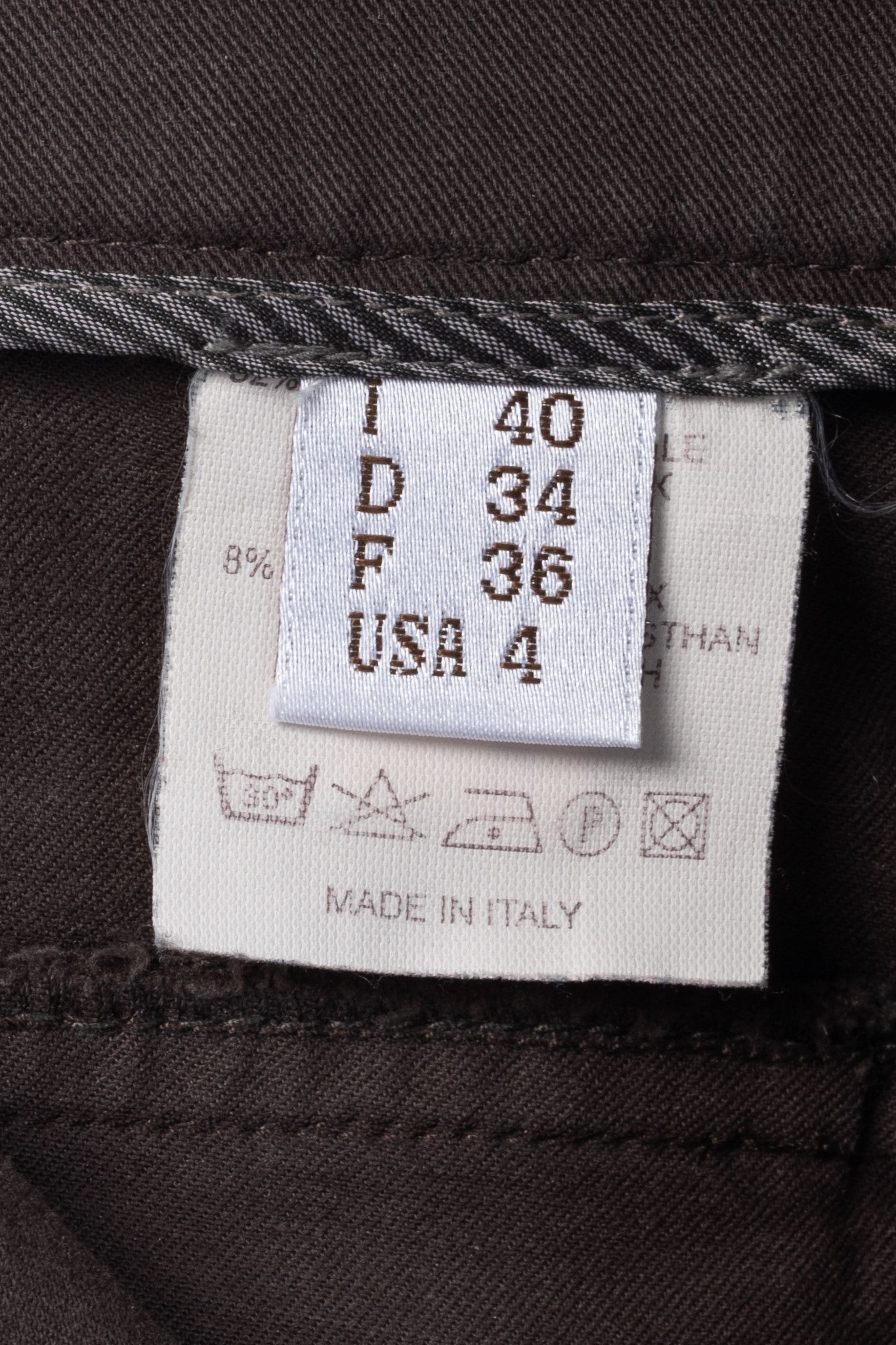 Brunello Cucinelli Brunello Cucinelli Brown Cotton-Twill Equestrian Trousers Size 27" / US 4 / IT 40 - 10 Thumbnail