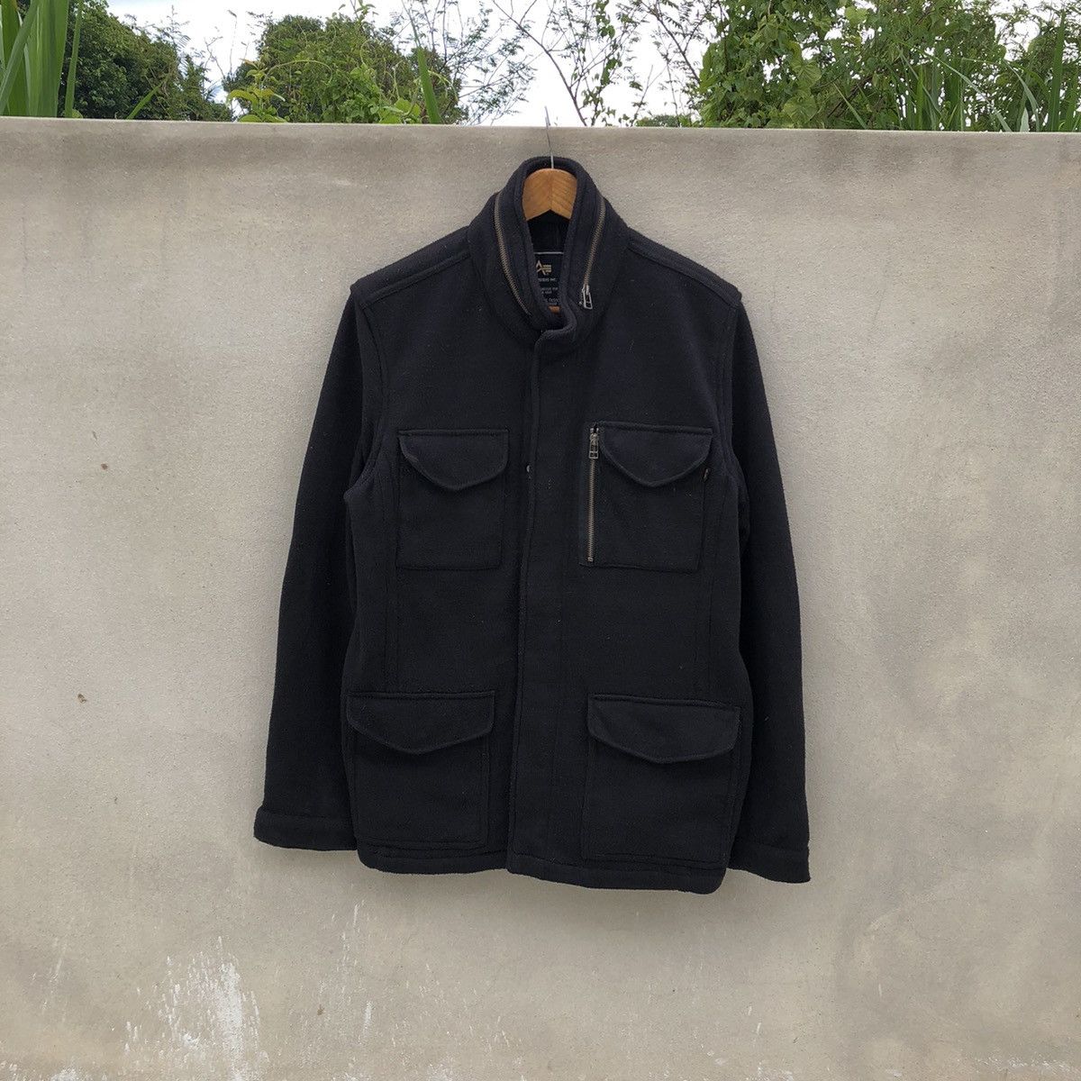 Alpha Industries APLHA INDUSTRIES 4 Pocket Military Wool Fleece Jacket Size US XL / EU 56 / 4 - 1 Thumbnail