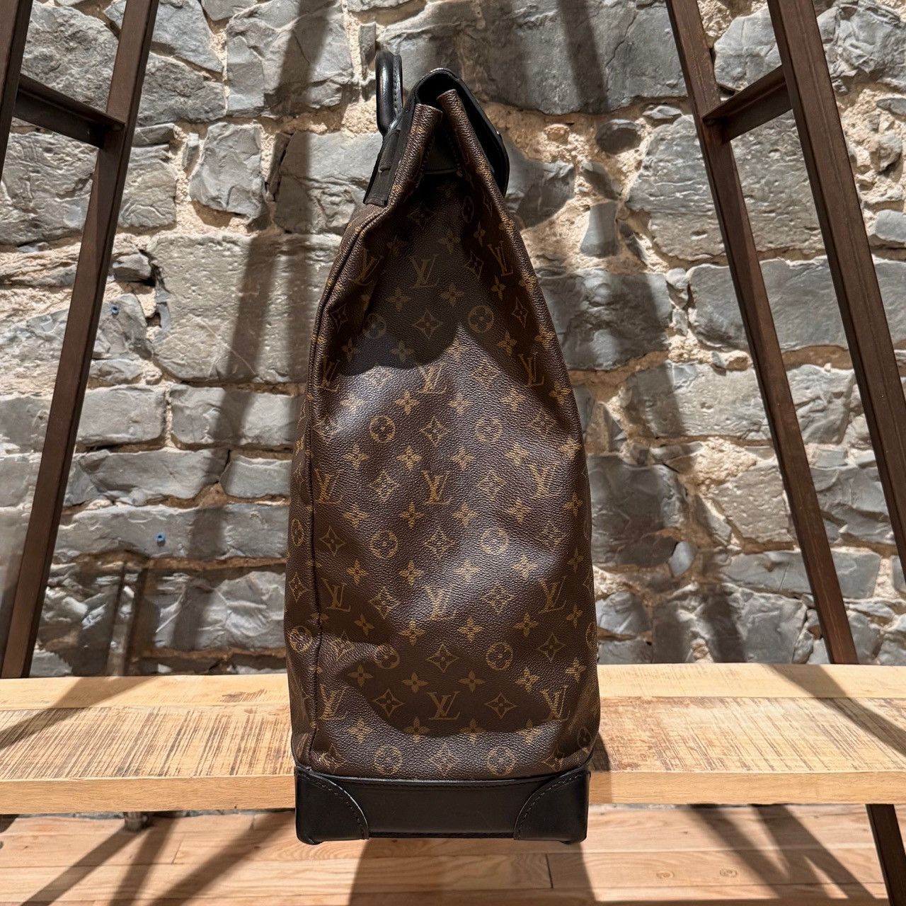 Louis Vuitton Louis Vuitton 2009 Macassar Monogram Steamer 45 Bag Size ONE SIZE - 9 Thumbnail
