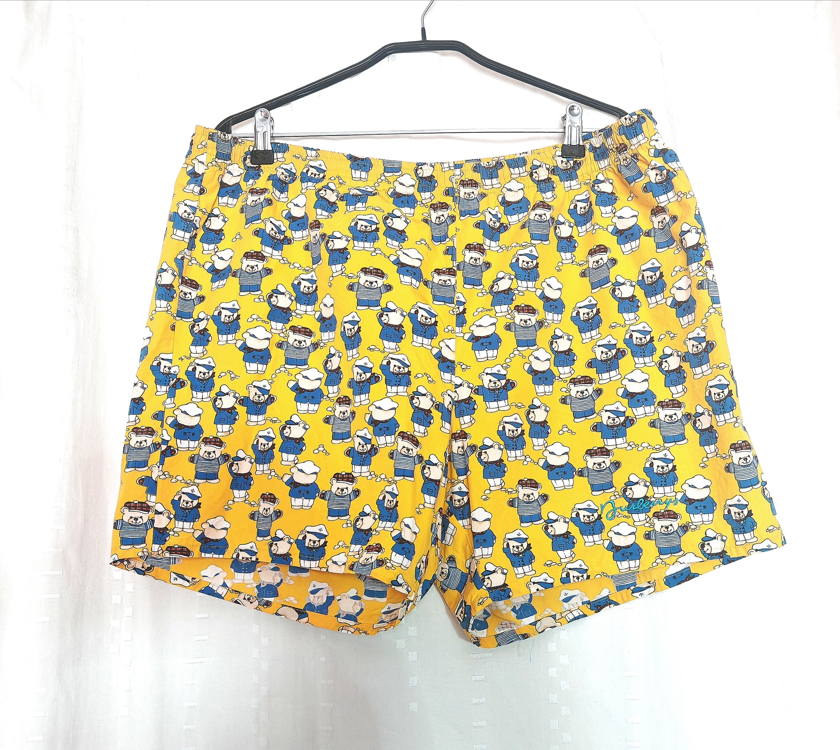 Burberry Rare VTG Y2K Burberry Men's Boxers Thomas Bear Print sz 50 Size US 34 / EU 50 - 1 Thumbnail