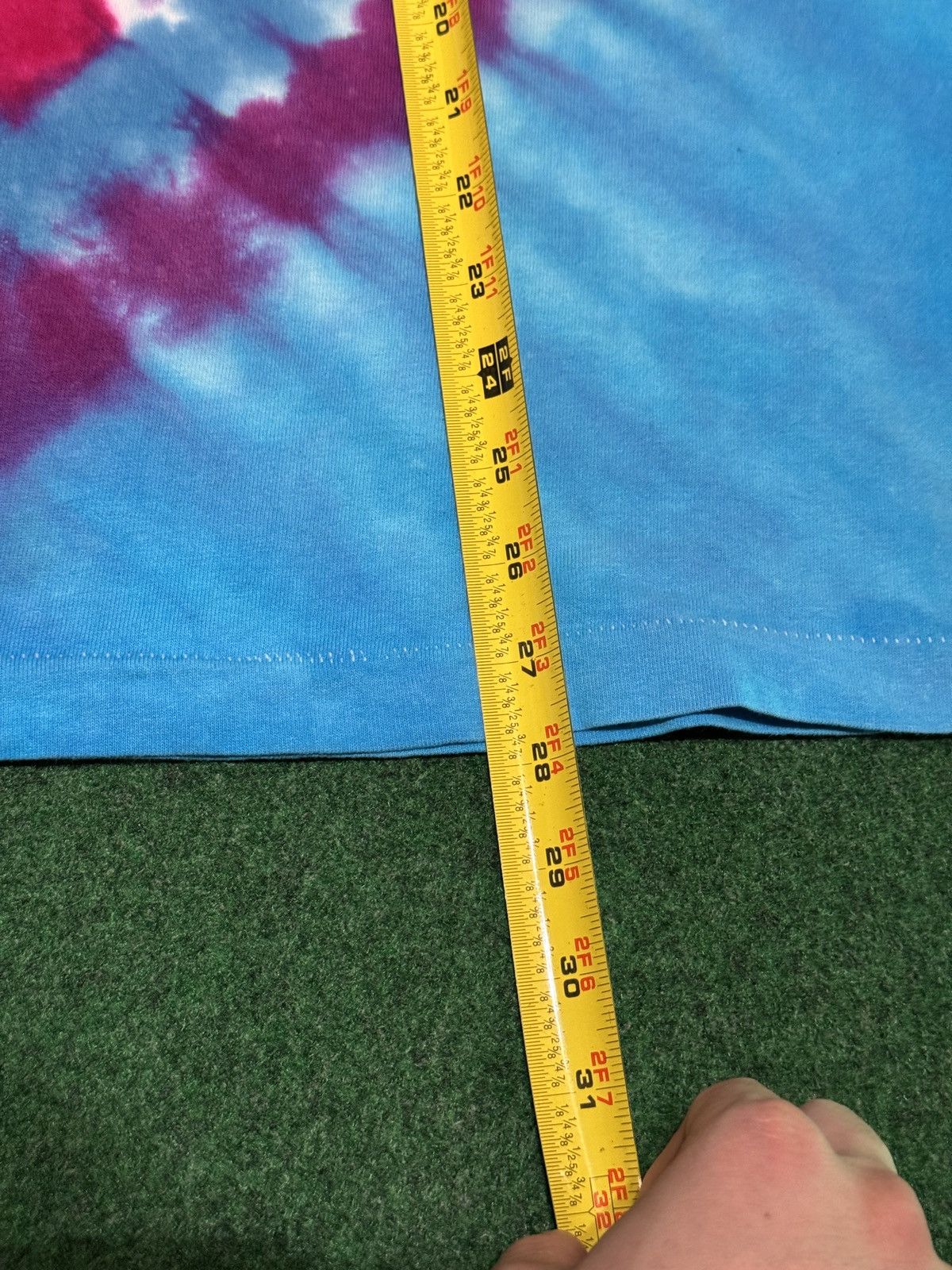 Liquid Blue Vintage 90s Rocket 101 Rock N Roll Radio Tie Dye T Shirt Size US L / EU 52-54 / 3 - 7 Thumbnail