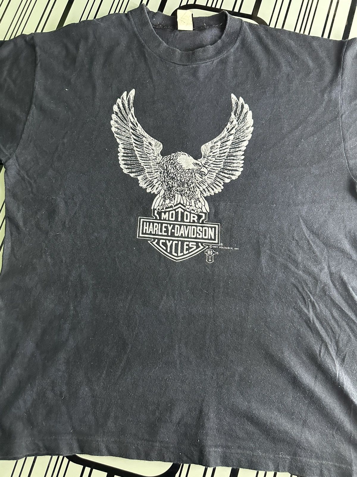 Harley Davidson 1987 Vintage HD Shirt Tee Size US L / EU 52-54 / 3 - 9 Thumbnail