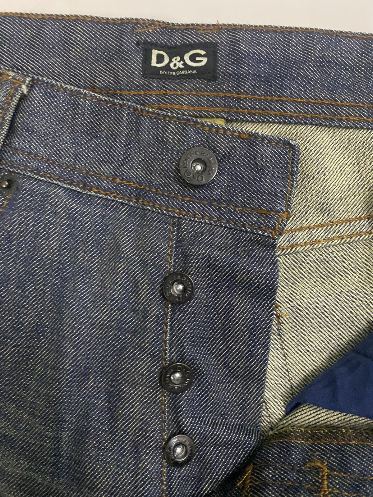Dolce & Gabbana D&G Dolce & Gabbana Archive "POWER" Distressed Denim Jeans Size US 32 / EU 48 - 6 Thumbnail