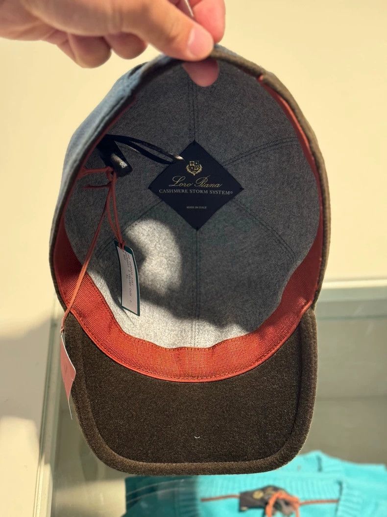 Loro Piana LORO PIANA size XL Men's dark green casual cashmere cap 100 Size ONE SIZE - 4 Thumbnail