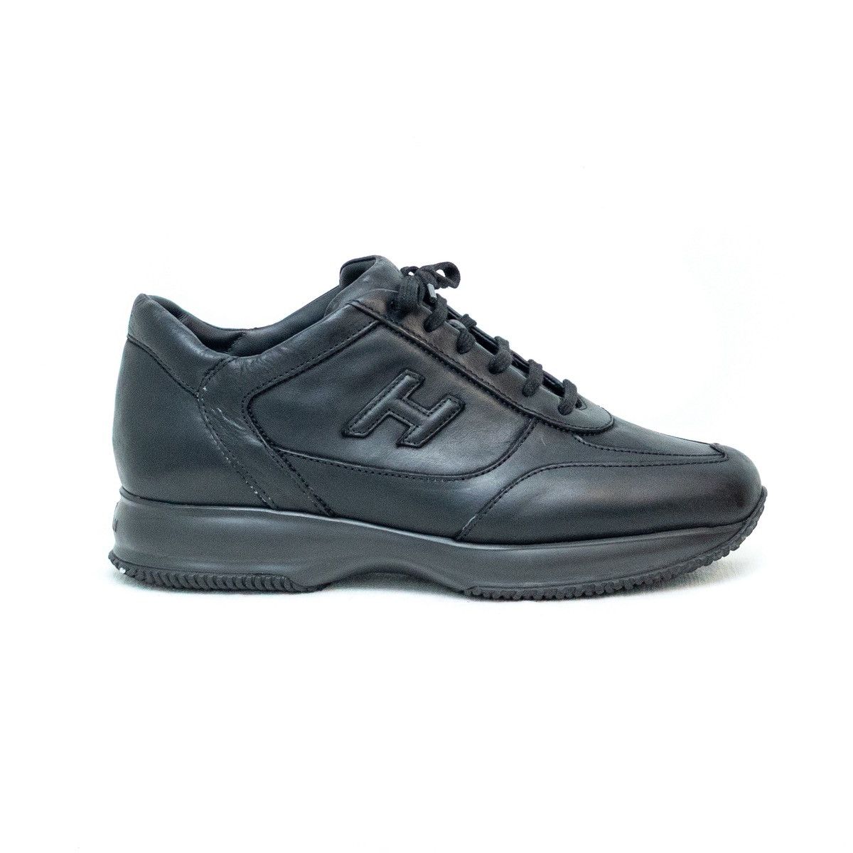 Hogan Hogan Interactive Men’s Black Leather Sneakers – Size US 10 Size US 10 / EU 43 - 4 Thumbnail