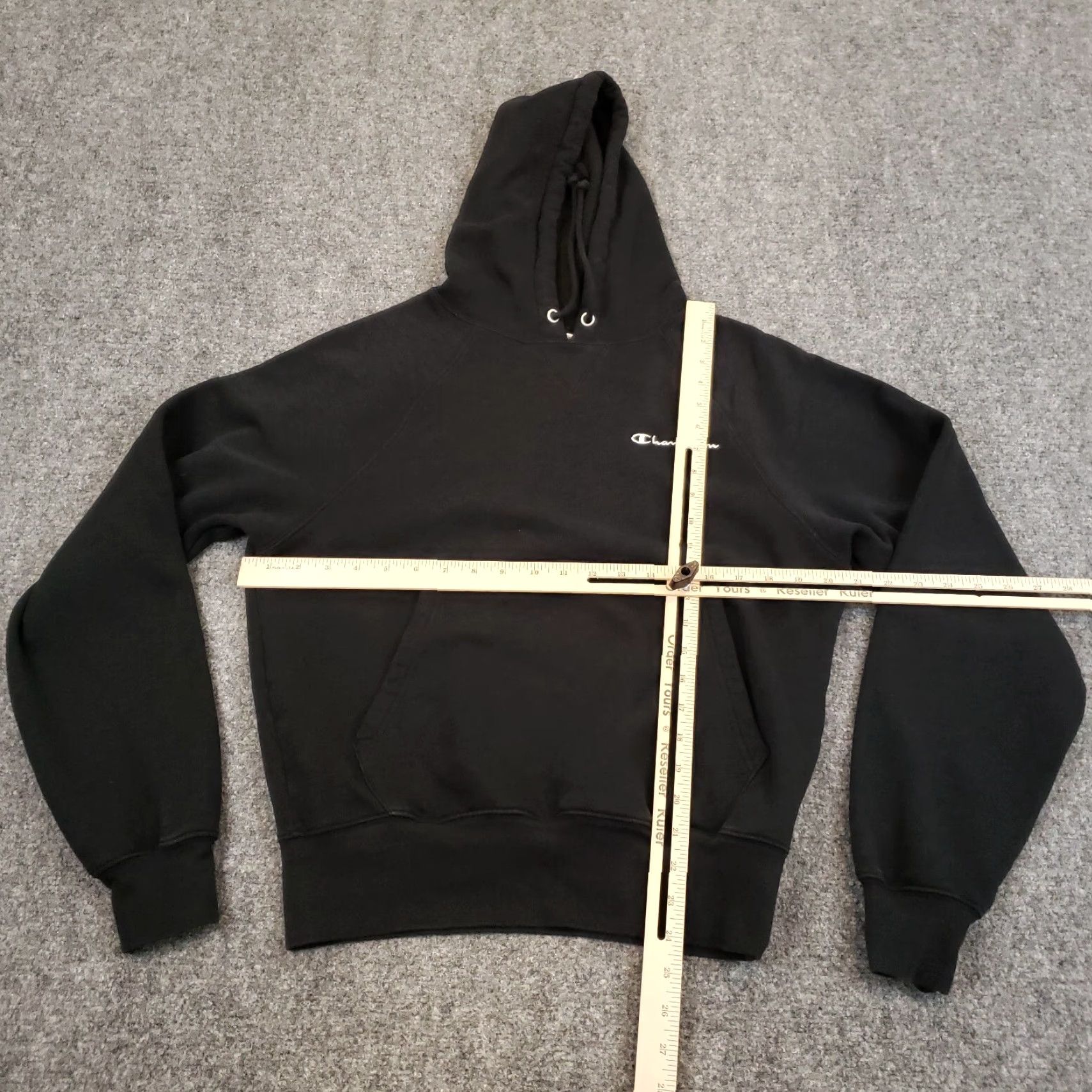 Champion Champion Hoodie Mens Small Black Logo Pullover Hooded Sweatshirt Long Sleeve Shirt S Mens Black Logo Hoodie Size US S / EU 44-46 / 1 - 2 Thumbnail