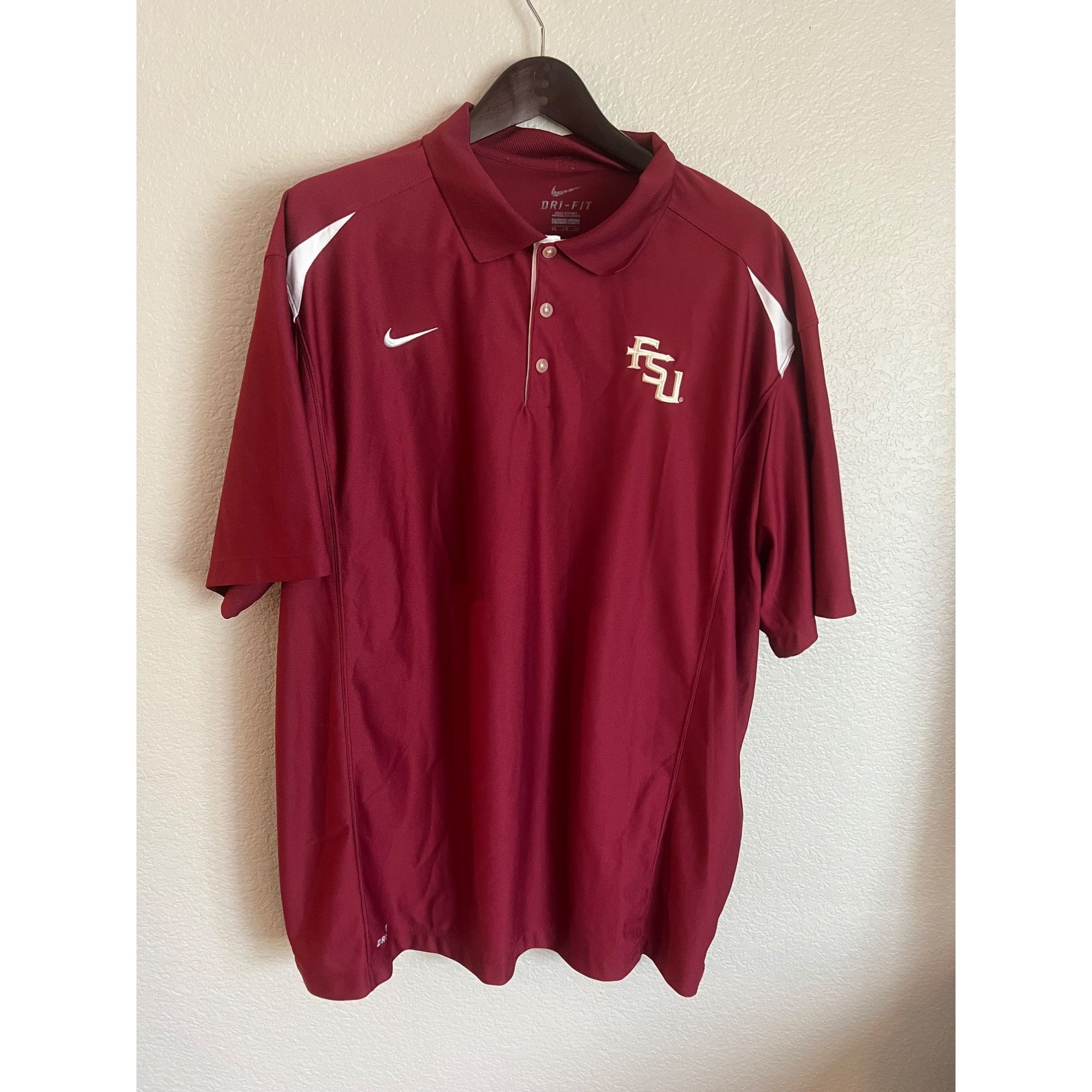 Nike Nike Florida State University Seminoles Polo - Size 3XL Size US XXL / EU 58 / 5 - 1 Thumbnail