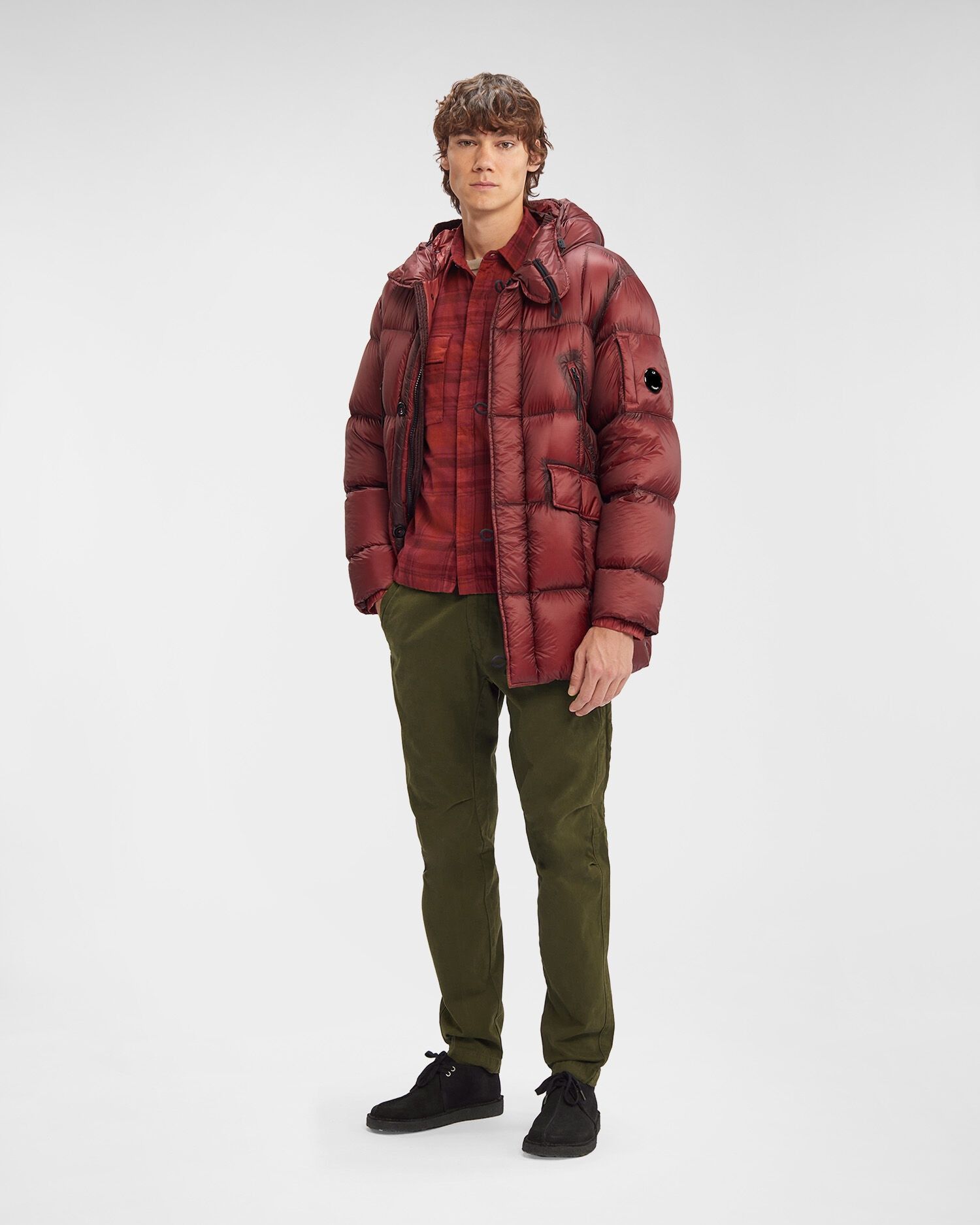 C.P. Company o1y1224 Checked Shirt in Red Size US XXL / EU 58 / 5 - 6 Thumbnail