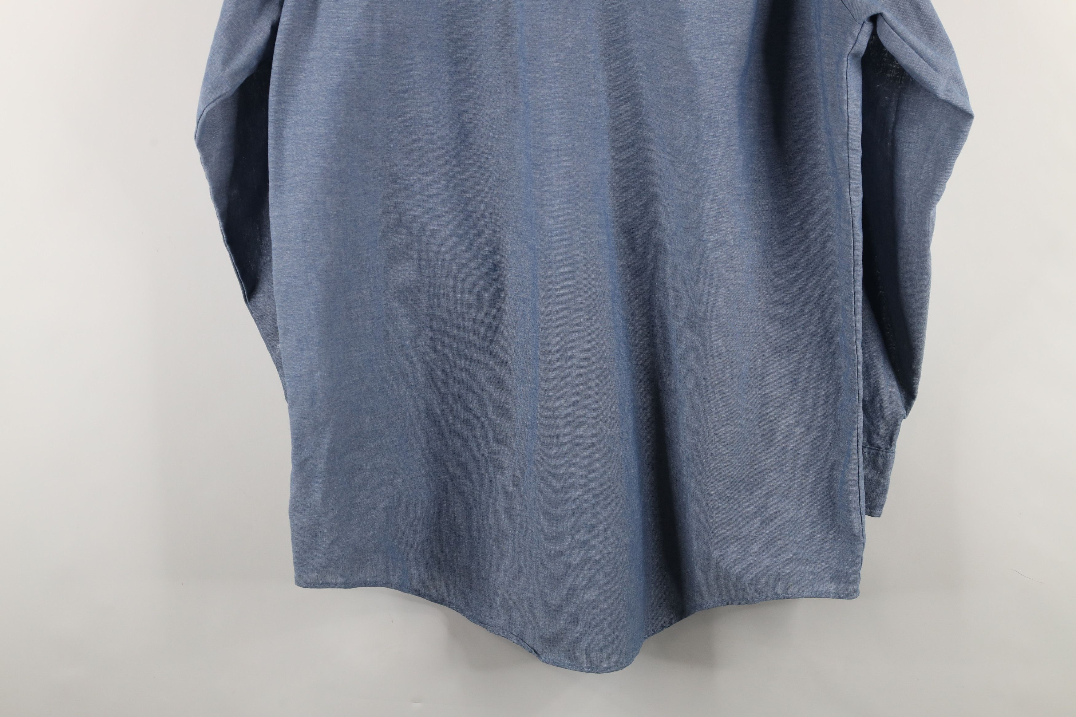 Vintage Vintage 90s Spell Pepsi Co Chambray Button Down Shirt USA Size US L / EU 52-54 / 3 - 15 Thumbnail