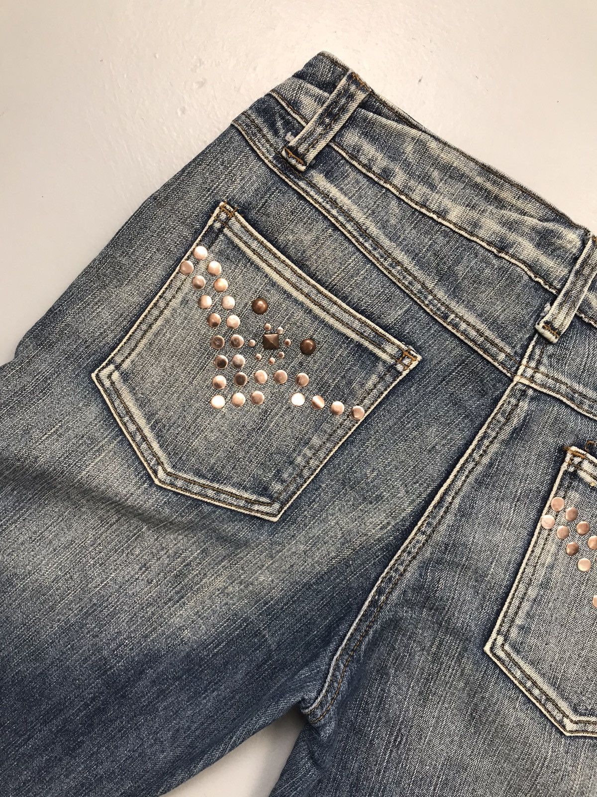 JNCO Vintage Y2K stone embroidered bootcut denim Size 32" / US 10 / IT 46 - 11 Thumbnail