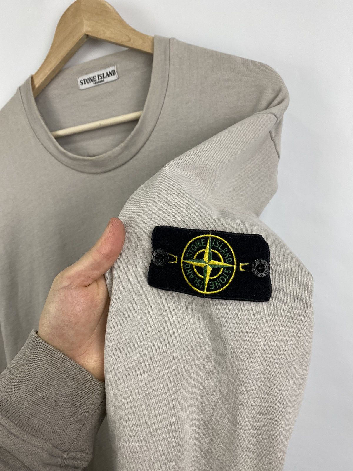 Stone Island Vintage 90s Stone Island Sweatshirt rare retro hype Y2K Size US XL / EU 56 / 4 - 4 Thumbnail