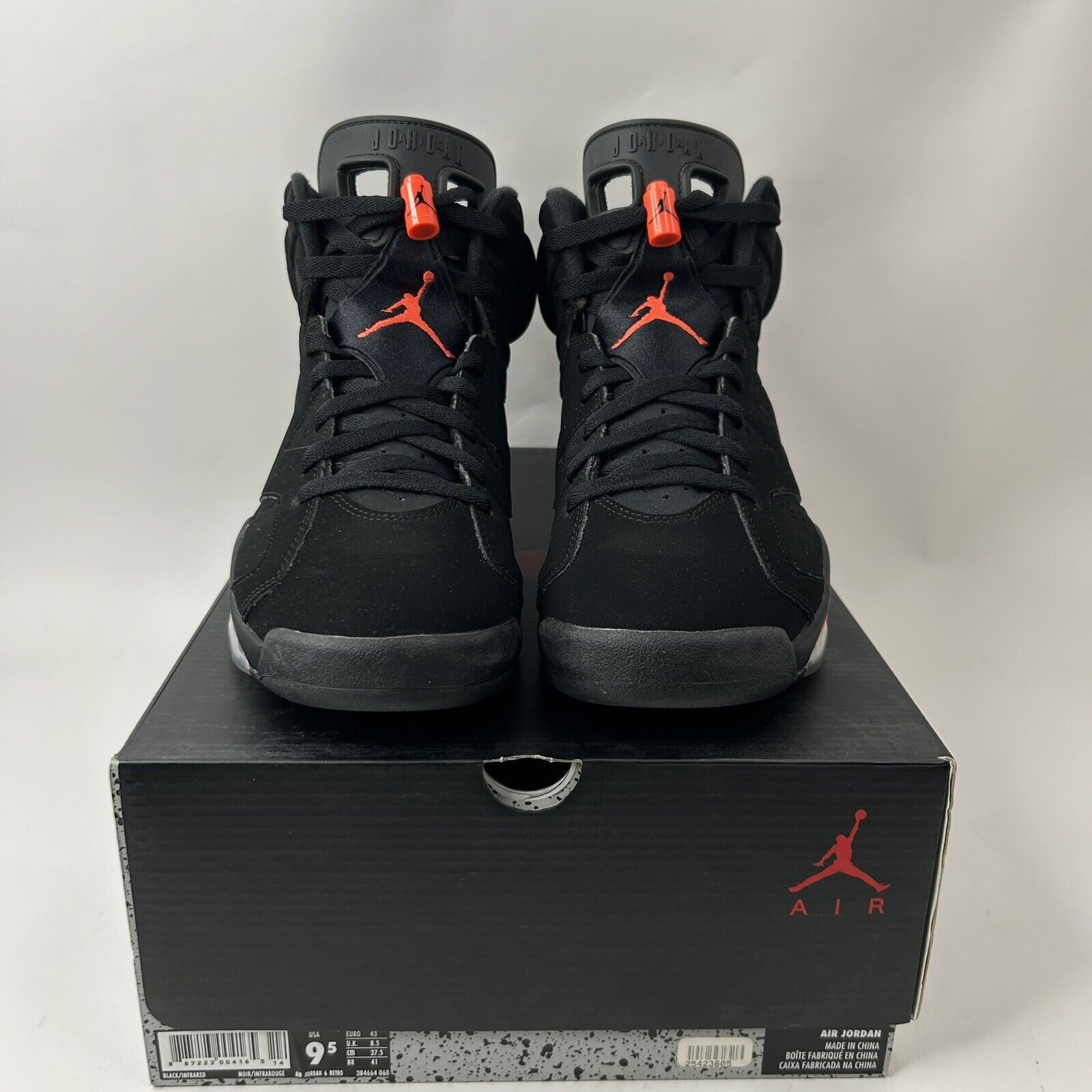 Nike Nike Air Jordan 6 Retro OG “Black Infrared/Bred” 2019 Size US 9.5 / EU 42-43 - 2 Thumbnail