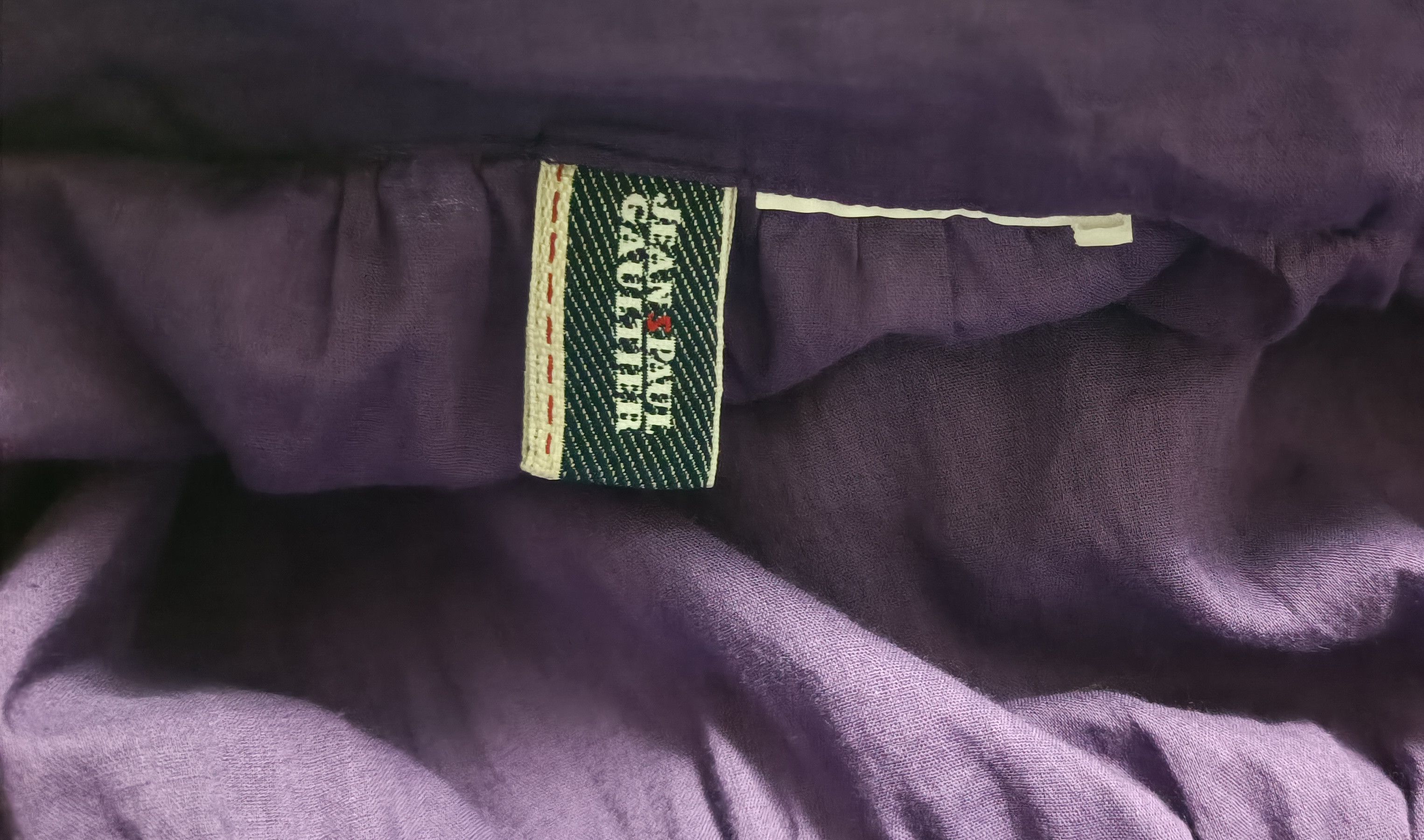 Jean Paul Gaultier Purple cotton skirt with silk ruffles Size 26" / US 2 / IT 38 - 23 Thumbnail