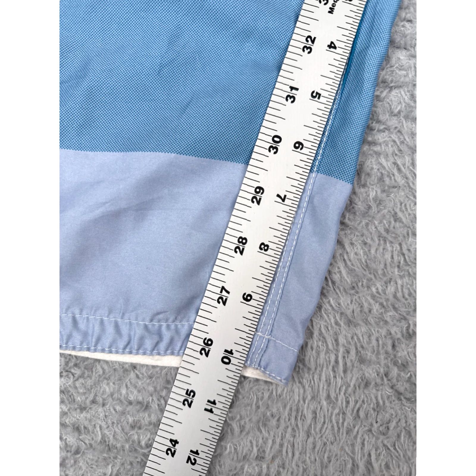 Mossimo Mossimo Board Shorts Mens 36 Blue Plaid Polyester Cargo Beach Pool Surf 36x10 For Men Size US 36 / EU 52 - 7 Thumbnail