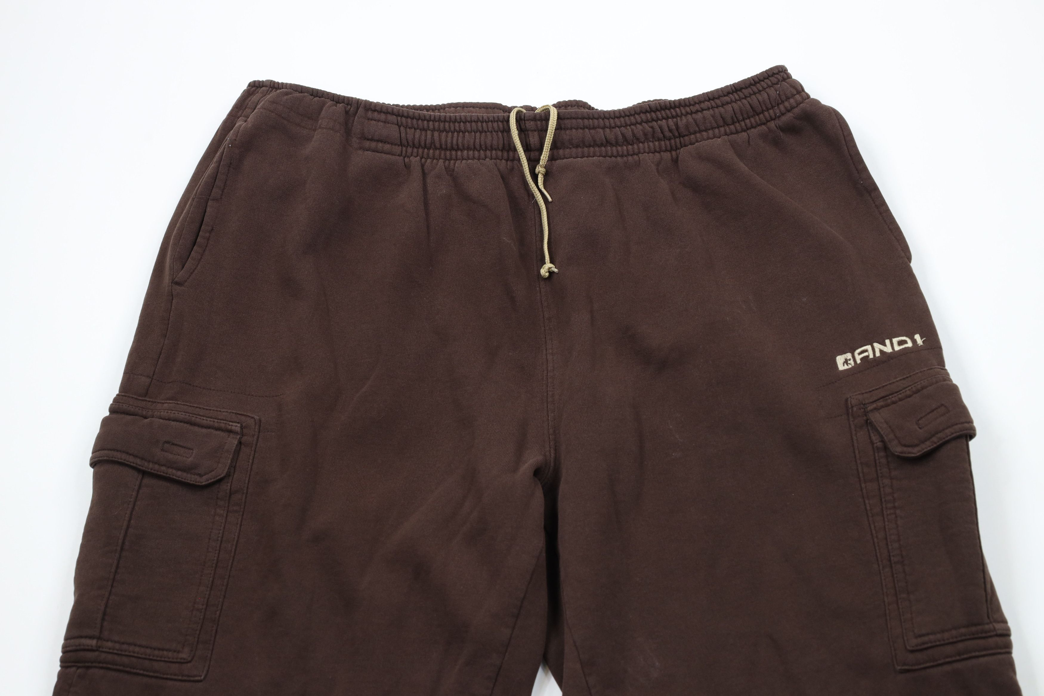 Vintage Vintage 90s Y2K And1 Basketball Wide Leg Cargo Sweatpants Size US 44 / EU 60 - 2 Thumbnail