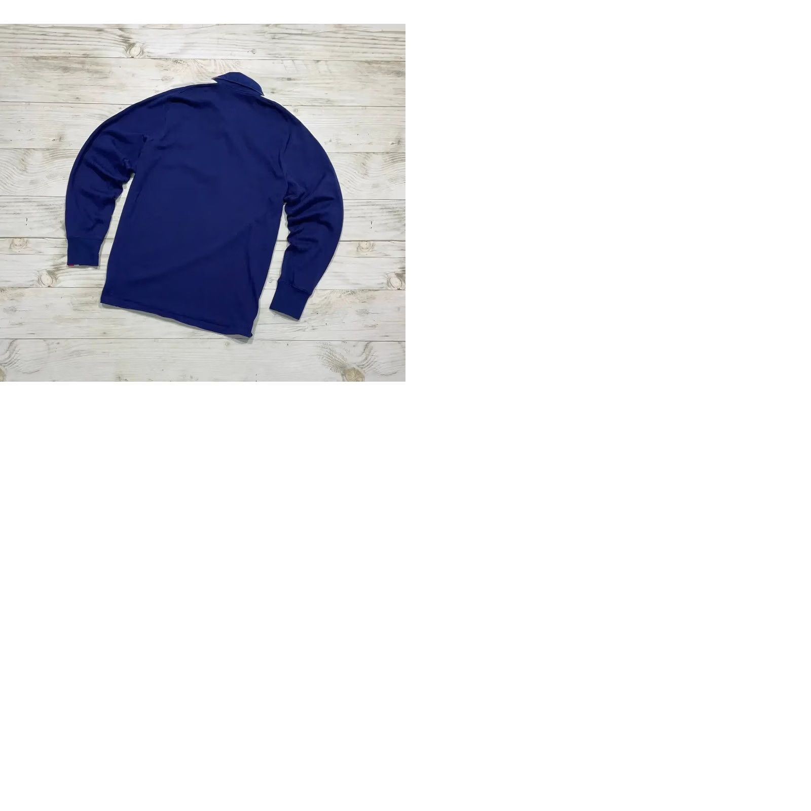 Nike VINTAGE Nike France Rugby Polo Shirt Long Sleeve Adult M Blue 2000s Y2K Mens Size US M / EU 48-50 / 2 - 9 Thumbnail