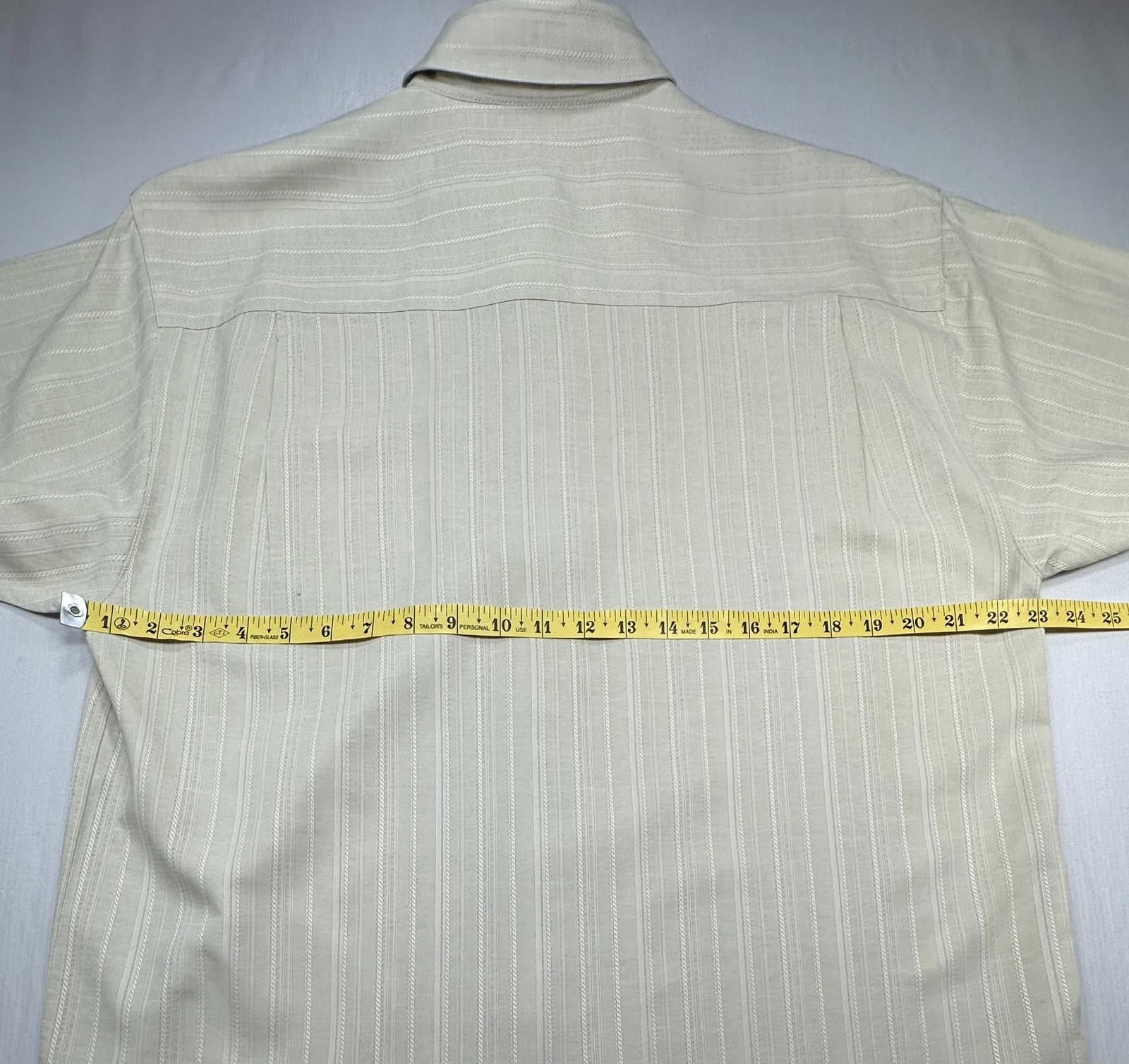 Tommy Bahama Tommy Bahama 100% Silk Short Sleeve Button Down Shirt Tan M Size US M / EU 48-50 / 2 - 4 Thumbnail
