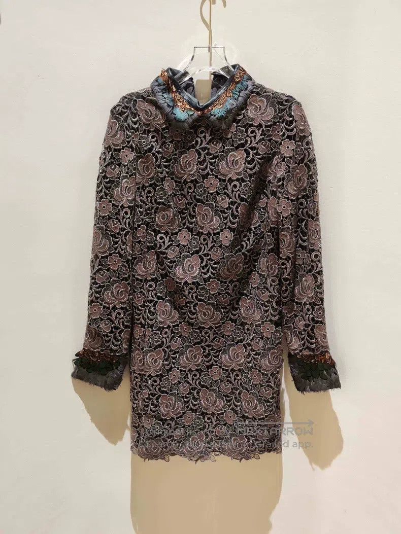 Valentino Valentino Coffee-colored lace dress Size XS / US 0-2 / IT 36-38 - 4 Thumbnail