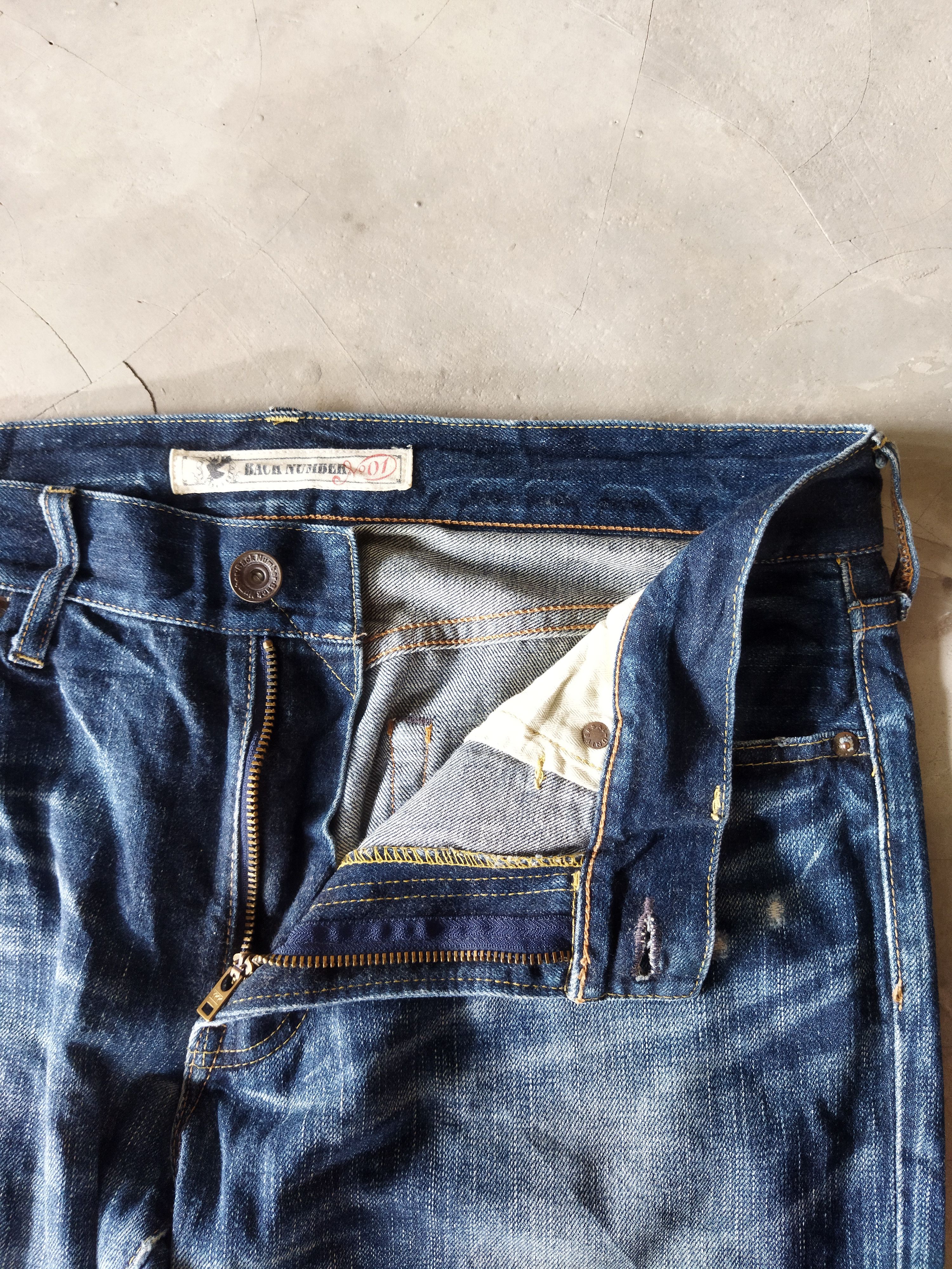Vintage VINTAGE BACK NUMBER DISTRESSED BLUE JEANS PANTS Size US 36 / EU 52 - 6 Thumbnail