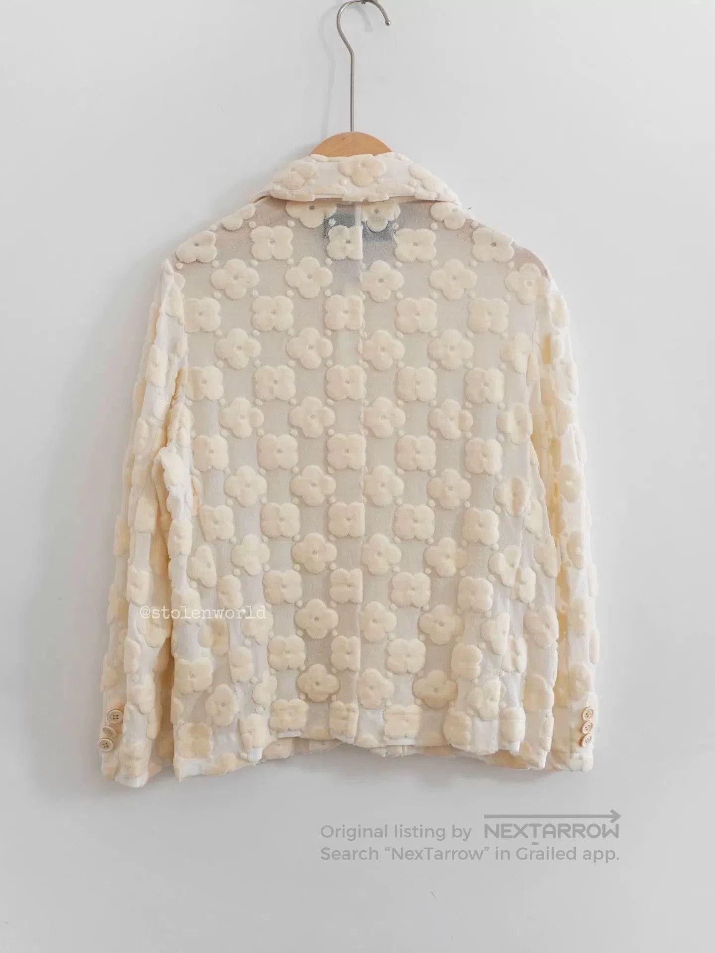 Tricot Comme des Garcons comme des garcons cream floral outerwear. Size M / US 6-8 / IT 42-44 - 5 Thumbnail