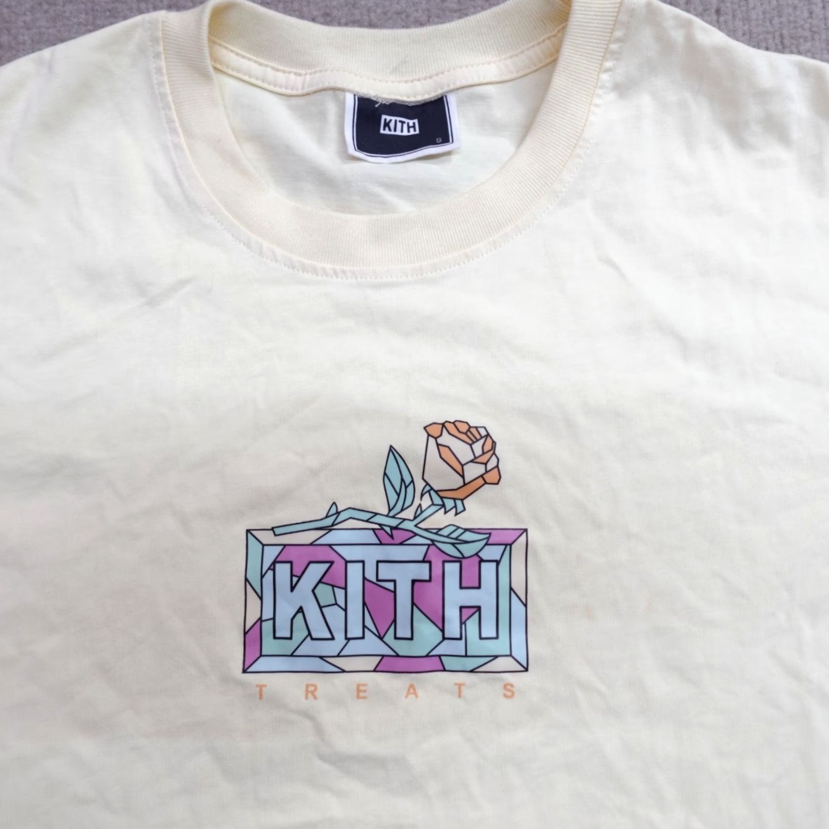 Kith Kith Shirt Short Sleeve Crew Neck T-Shirt White S Solid Men"} Size US S / EU 44-46 / 1 - 2 Thumbnail