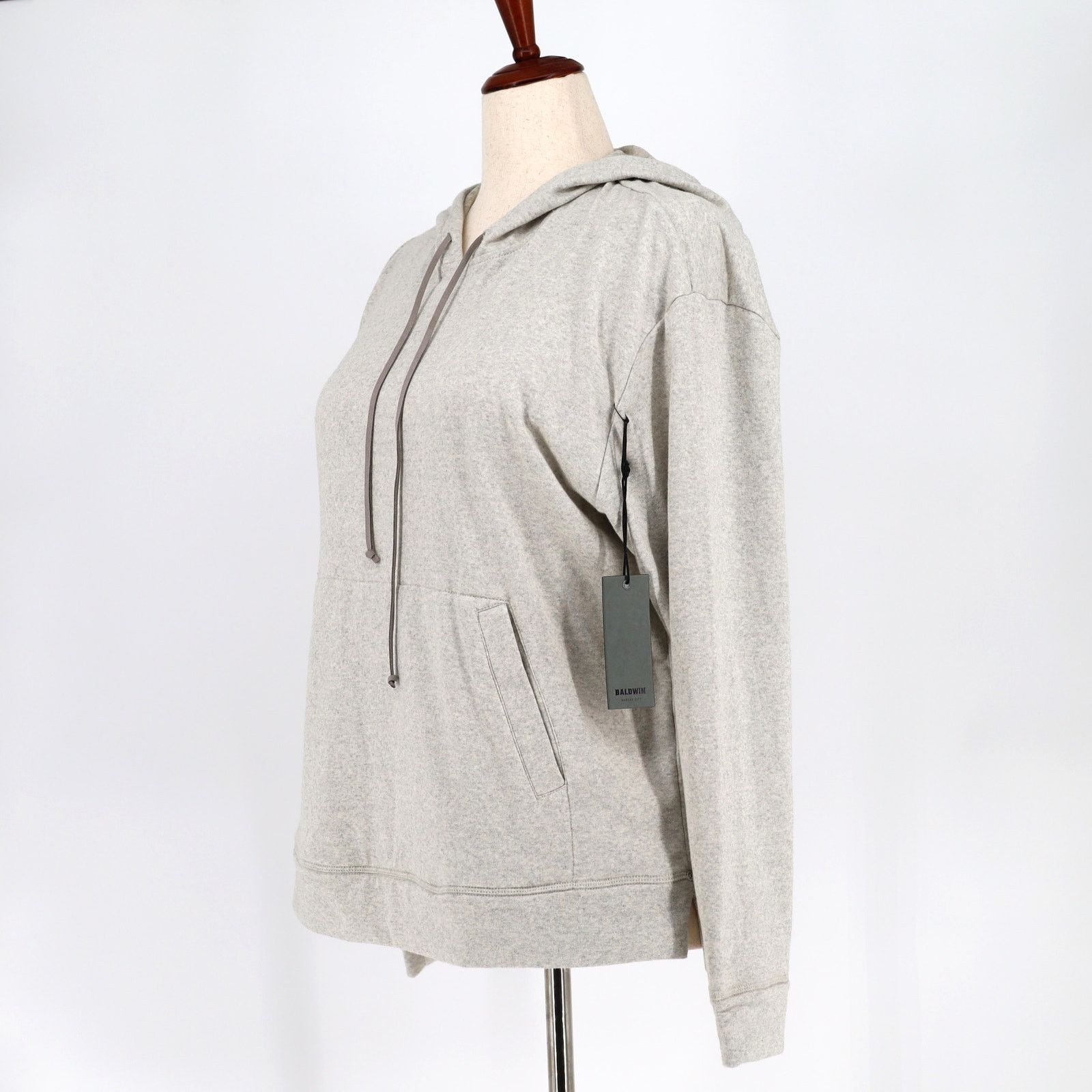 Baldwin Baldwin Women’s Oatmeal Cotton Casual Pullover Hoodie Size L Size L / US 10 / IT 46 - 4 Thumbnail
