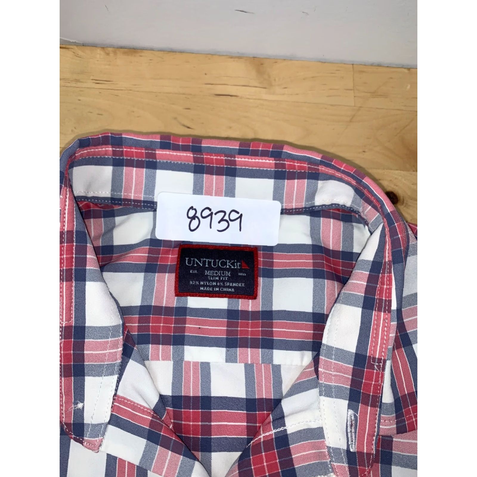UNTUCKit UNTUCKit Button Up Shirt Mens M Plaid Long Sleeve Casual Slim Button-Up Multicolor Regular 8939 Size US M / EU 48-50 / 2 - 2 Thumbnail
