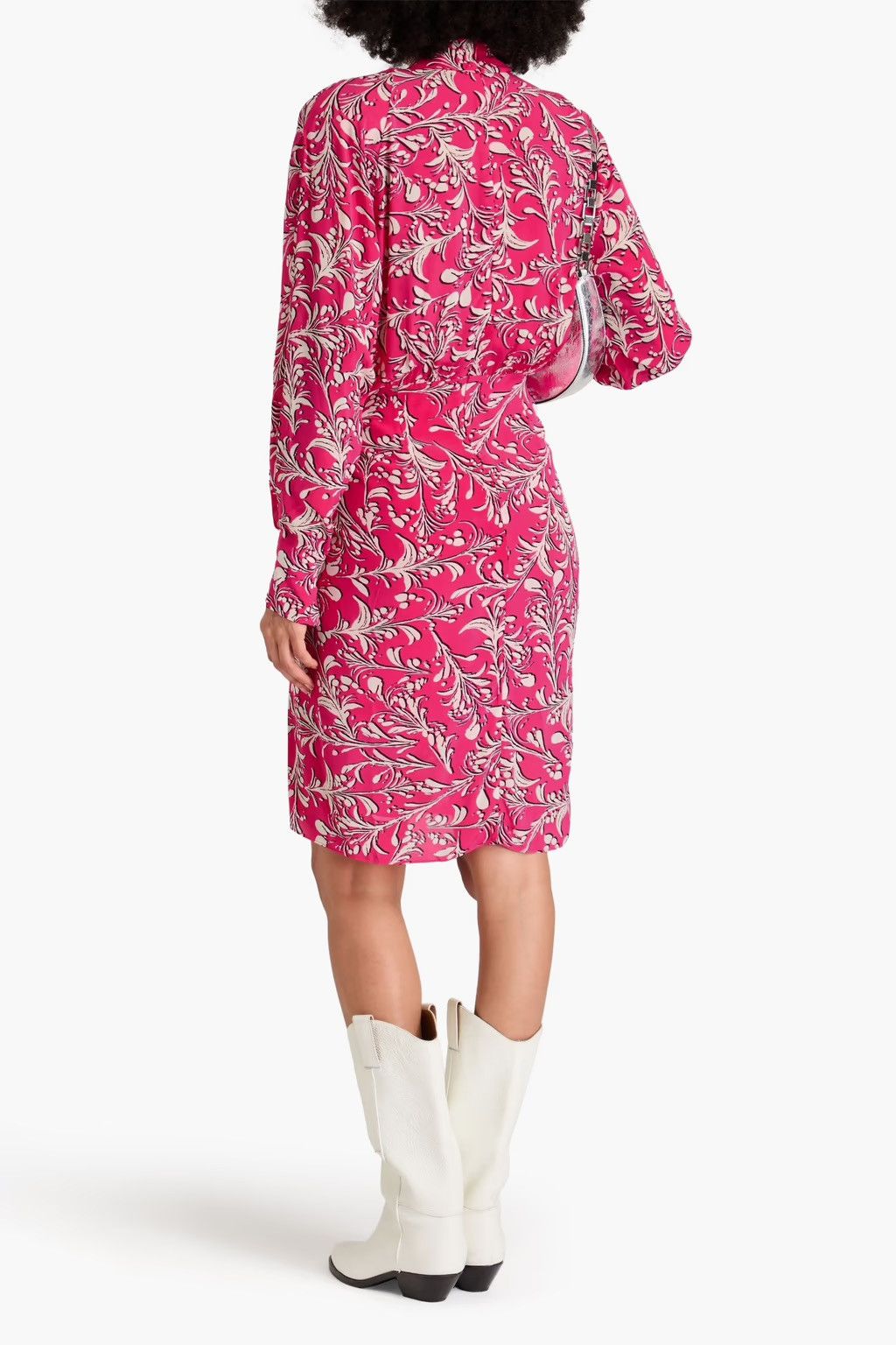 Isabel Marant Isabel Marant Etoile Coline crepe print midi dresss Size S / US 4 / IT 40 - 3 Thumbnail