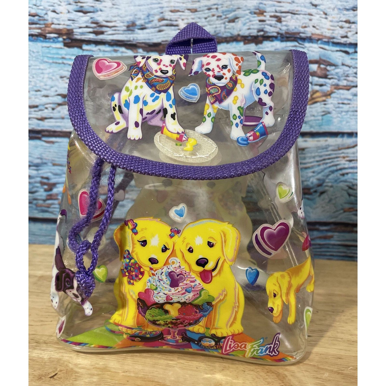 Other LISA FRANK Vintage 1990s Backpack Clear With Spotty Dotty Ca Size ONE SIZE - 2 Thumbnail