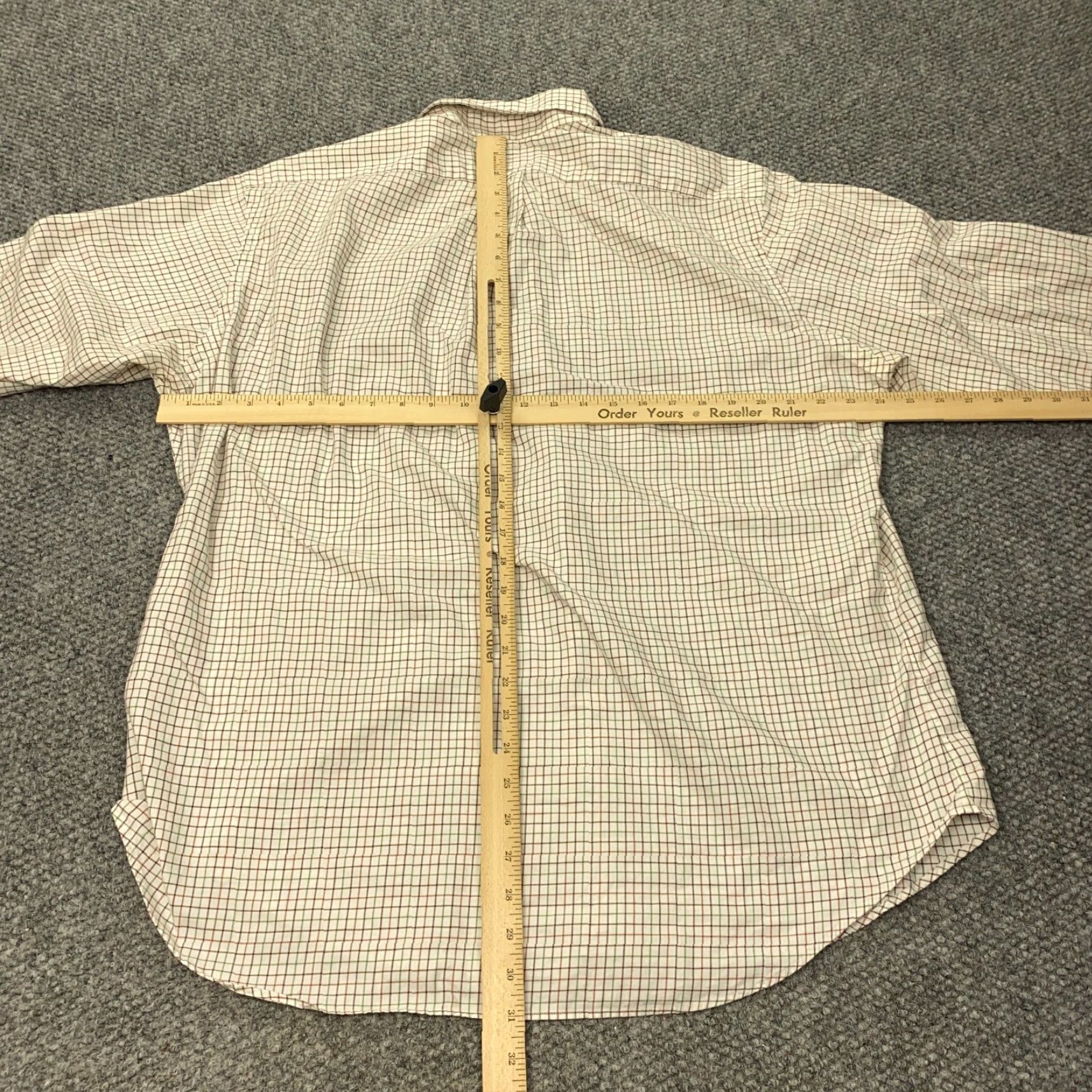 Ralph Lauren VINTAGE Ralph Lauren Shirt Men Size 17 Plaid Polo Pony Blue 100% Cotton Button-Up Long Sleeve Mens Regular Fit Adult Size US XL / EU 56 / 4 - 6 Thumbnail