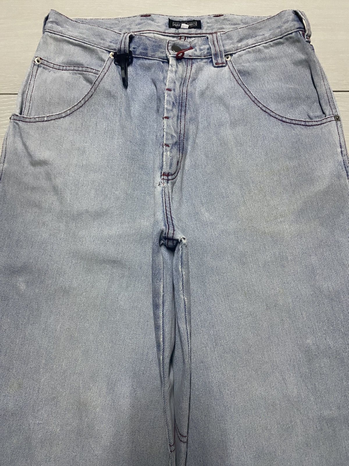 JNCO Vintge Japanese Amore Puro Faded Wash Carpenter Baggy Jeans Size US 30 / EU 46 - 3 Thumbnail