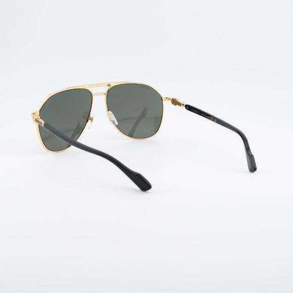 Gucci Gucci GG1220S 001 Sunglasses Gold/Black Aviator Frame Size ONE SIZE - 4 Thumbnail