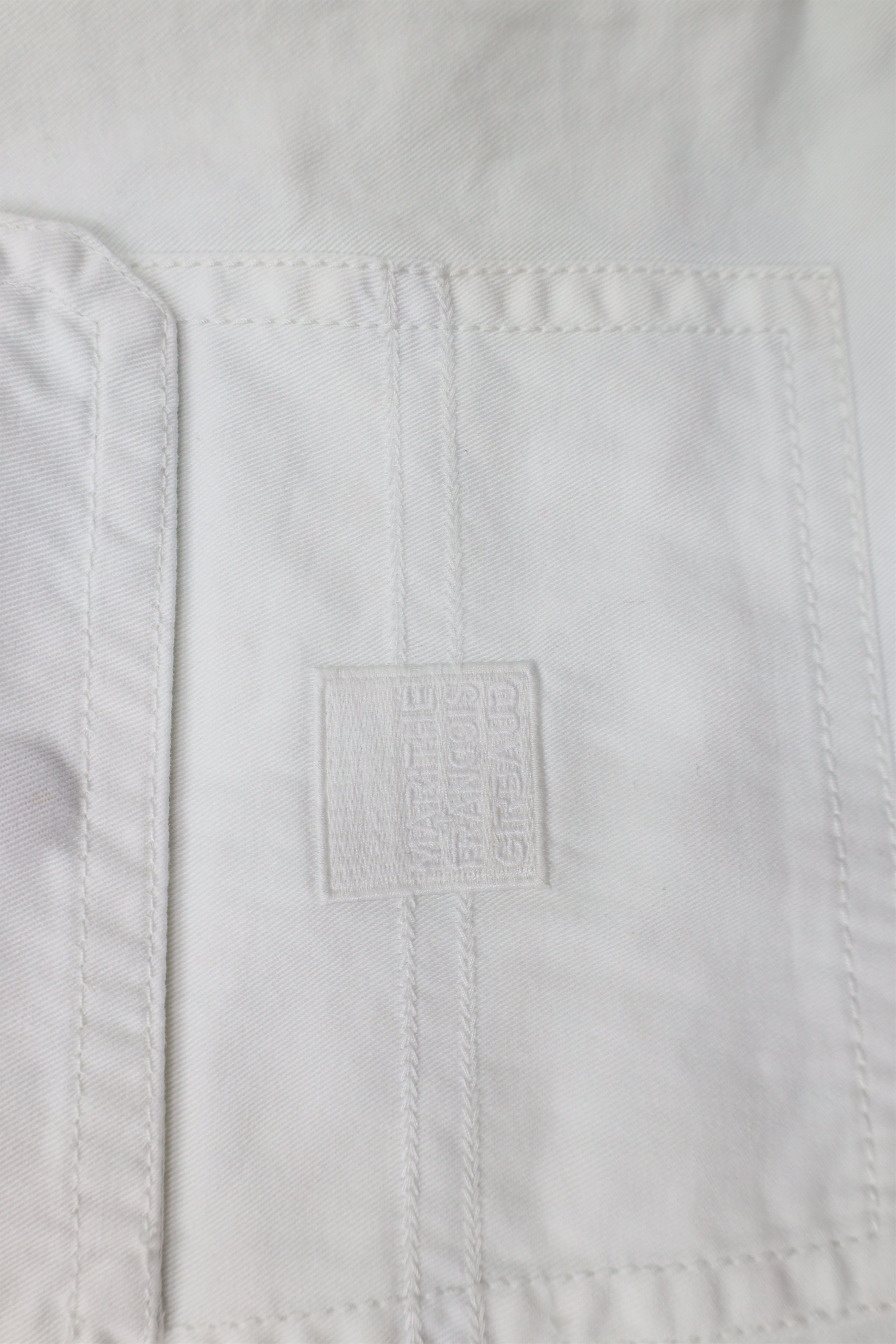 Marithe + Francois Girbaud × Vintage Vintage 90s Marithe Francois Girbaud Bike Cargo Shorts White Size US 38 / EU 54 - 14 Thumbnail
