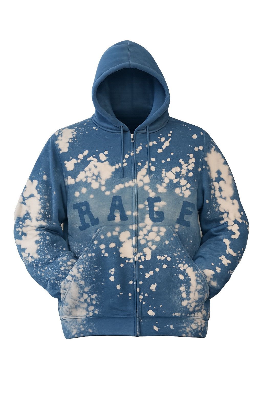 Other Pure rage blue bleached hoodie Size US M / EU 48-50 / 2 - 1 Preview