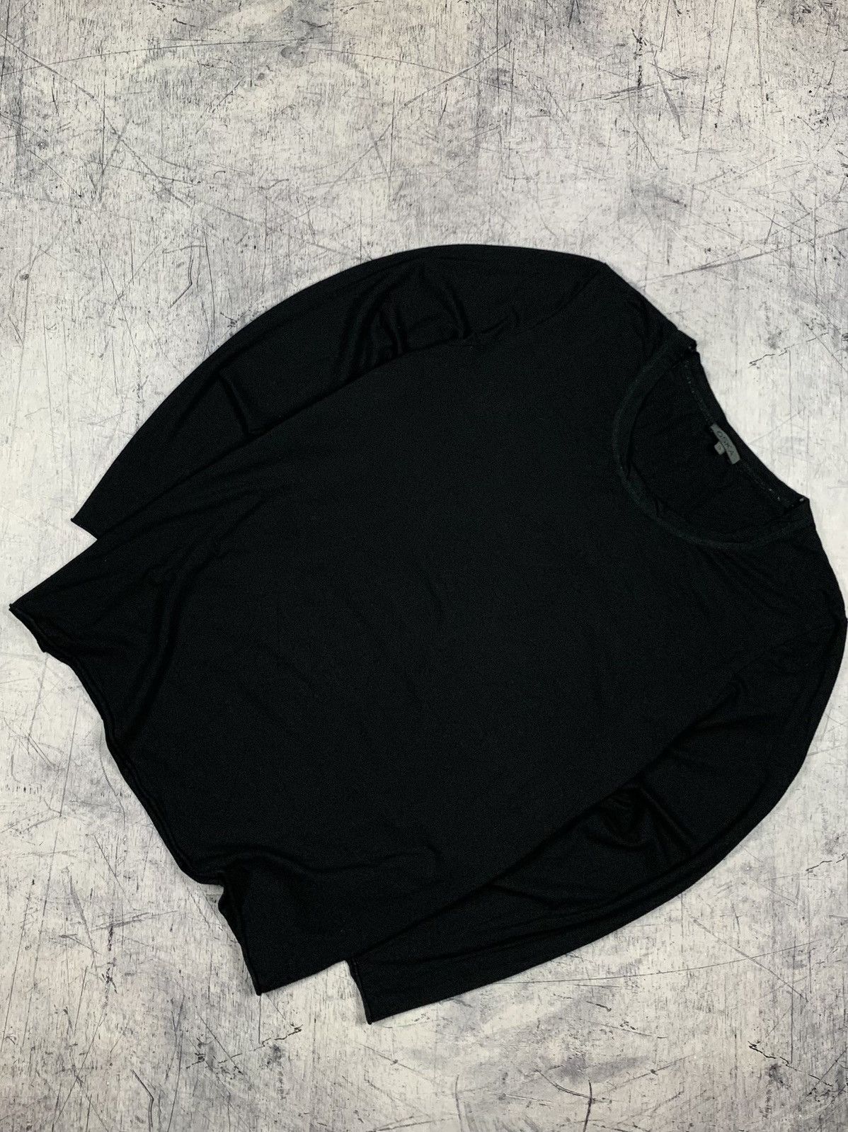 OSKA Designer Oska Black Cotton Long Sleeve T-Shirt Size 5 Y2K Size L / US 10 / IT 46 - 1 Thumbnail