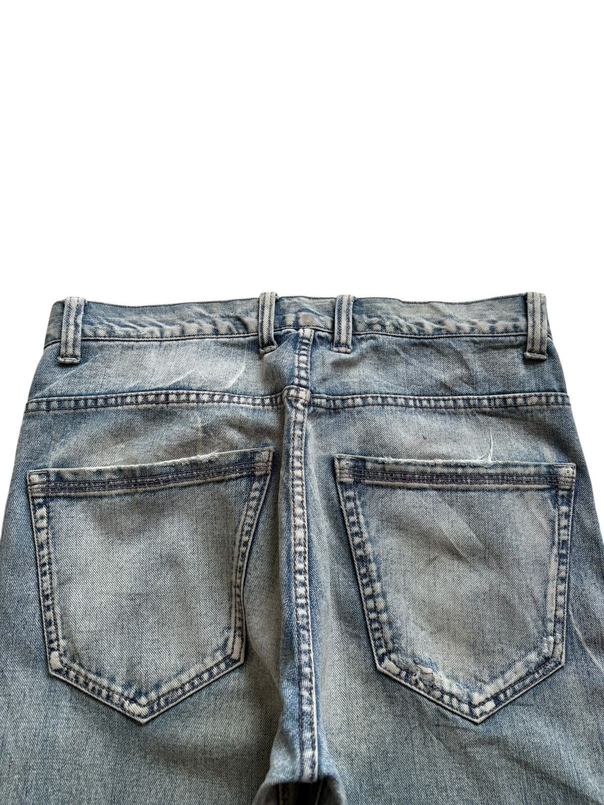 Japanese Brand Vintage Japanese Brand Mud Wash Sashiko Style Rip Baggy Jean Size US 32 / EU 48 - 8 Thumbnail